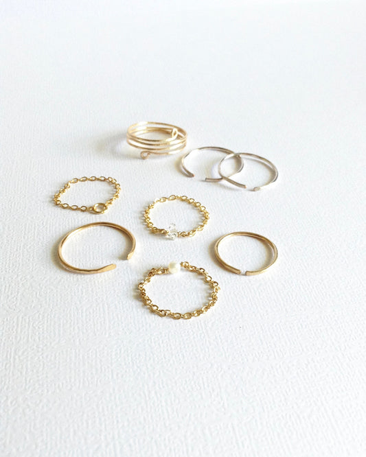 Minimalist Stacking Rings