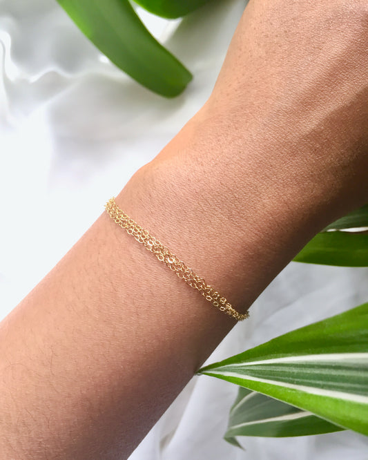 Dainty Layered Bracelet | IB Jewelry