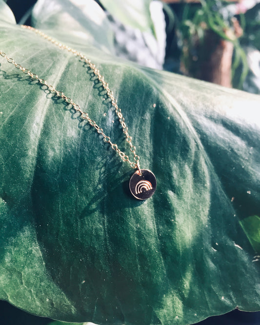 Dainty Rainbow Necklace | Cute Sentimental Necklace | IB Jewelry