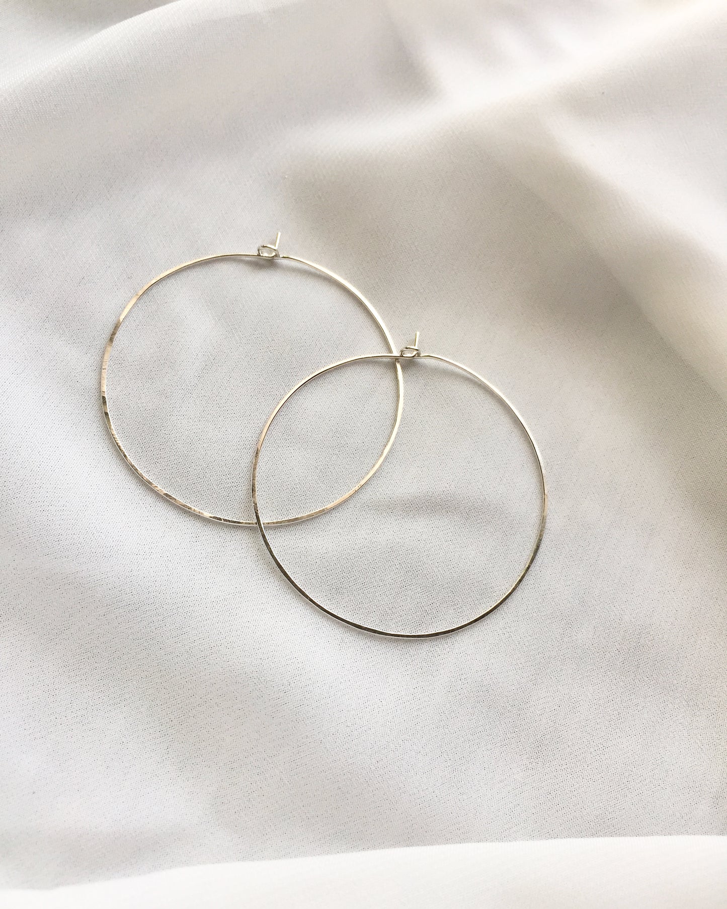 Simple Everyday Hoop Earrings | Large 2" Hoops