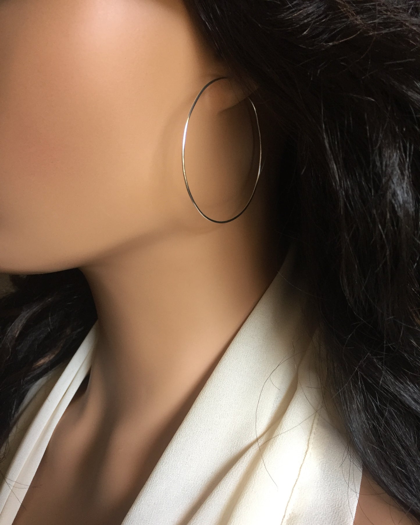 Simple Everyday Hoop Earrings | Large 2" Hoops