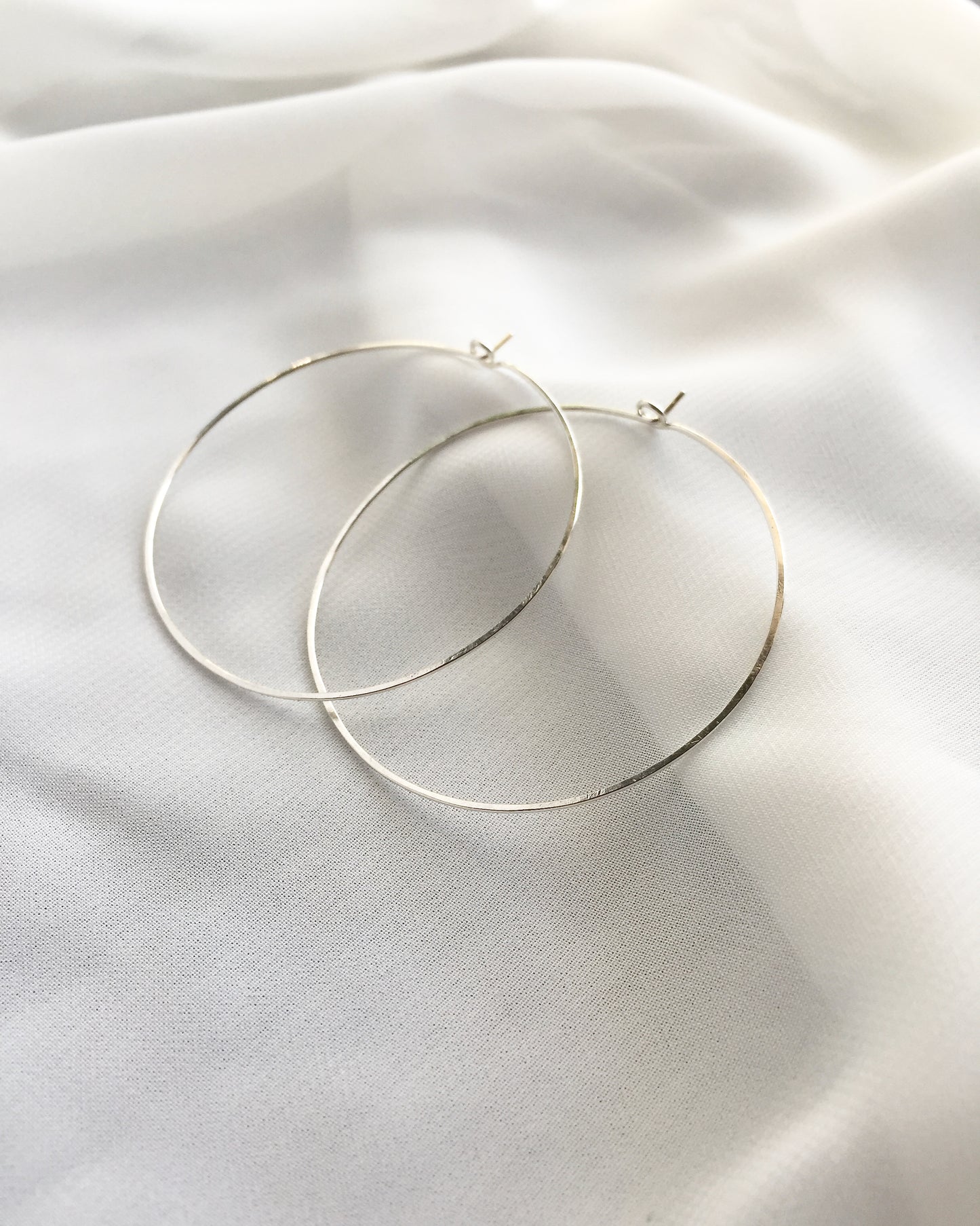 Simple Everyday Hoop Earrings | Large 2" Hoops