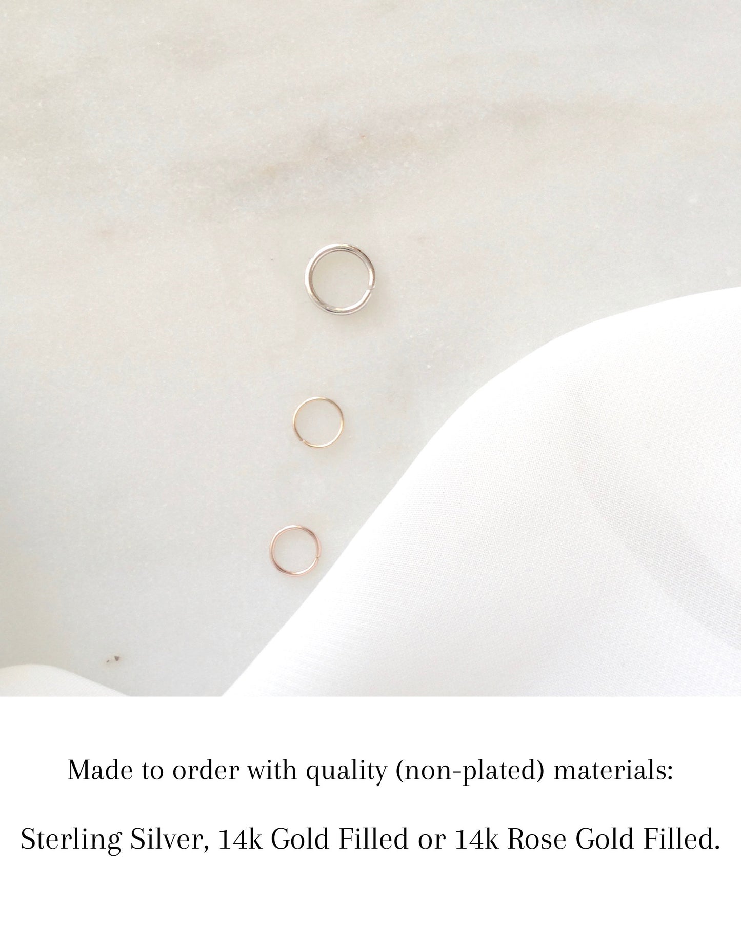 Conch Hoop in Gold Filled Sterling Silver or Rose Gold Filled Quality Materials | IB Jewelry