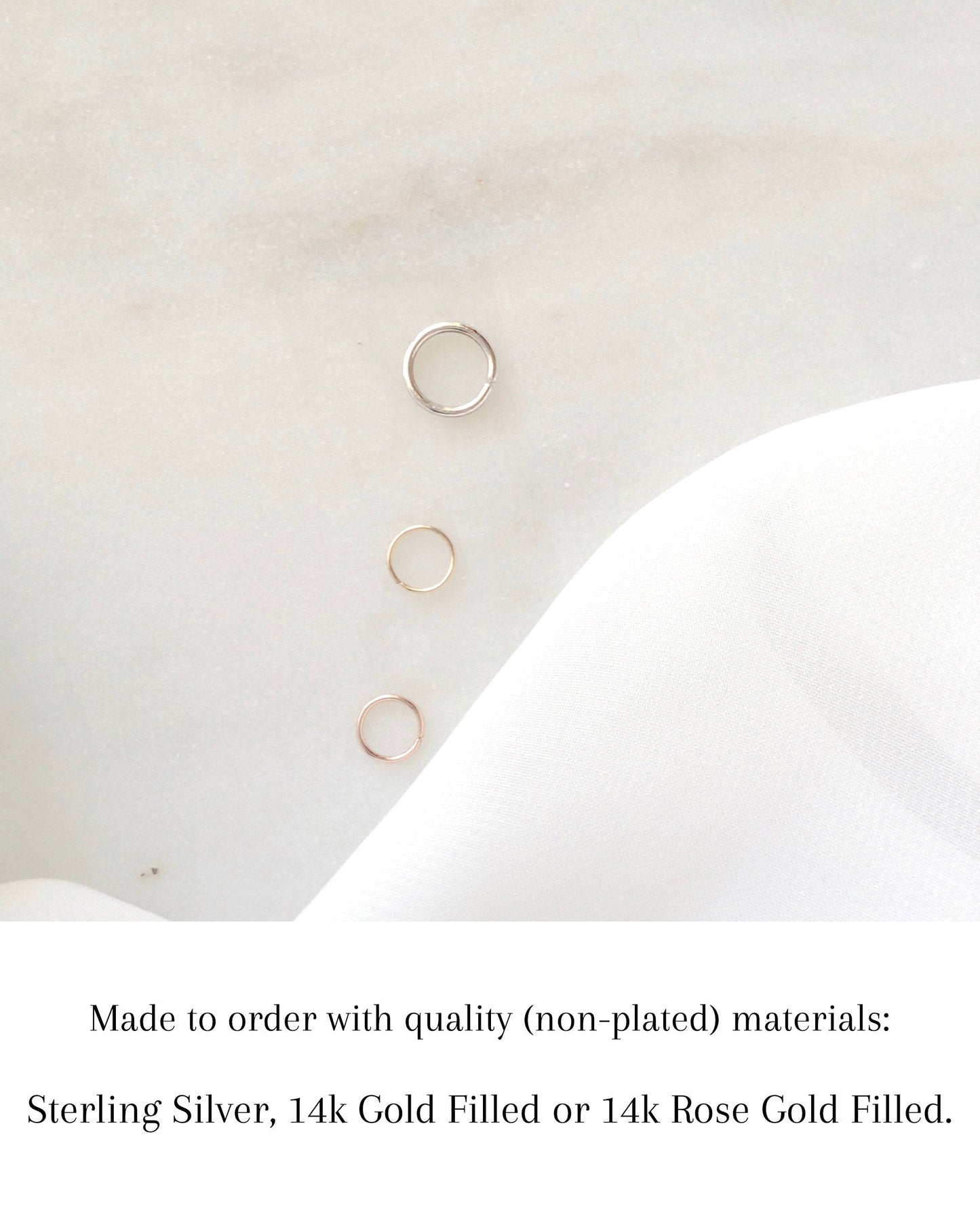 Thin Cartilage Hoop Quality Materials | IB Jewelry