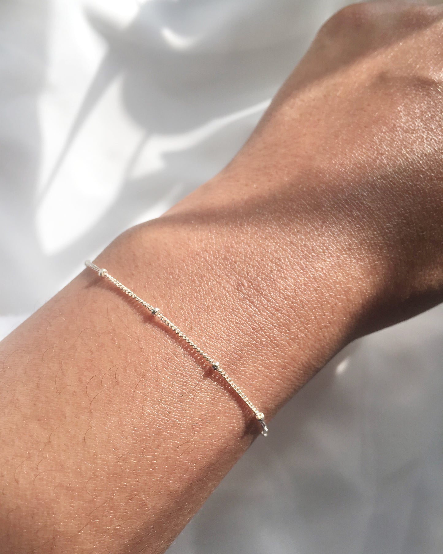 Satellite Bracelet | Delicate Thin Chain Bracelet | IB Jewelry
