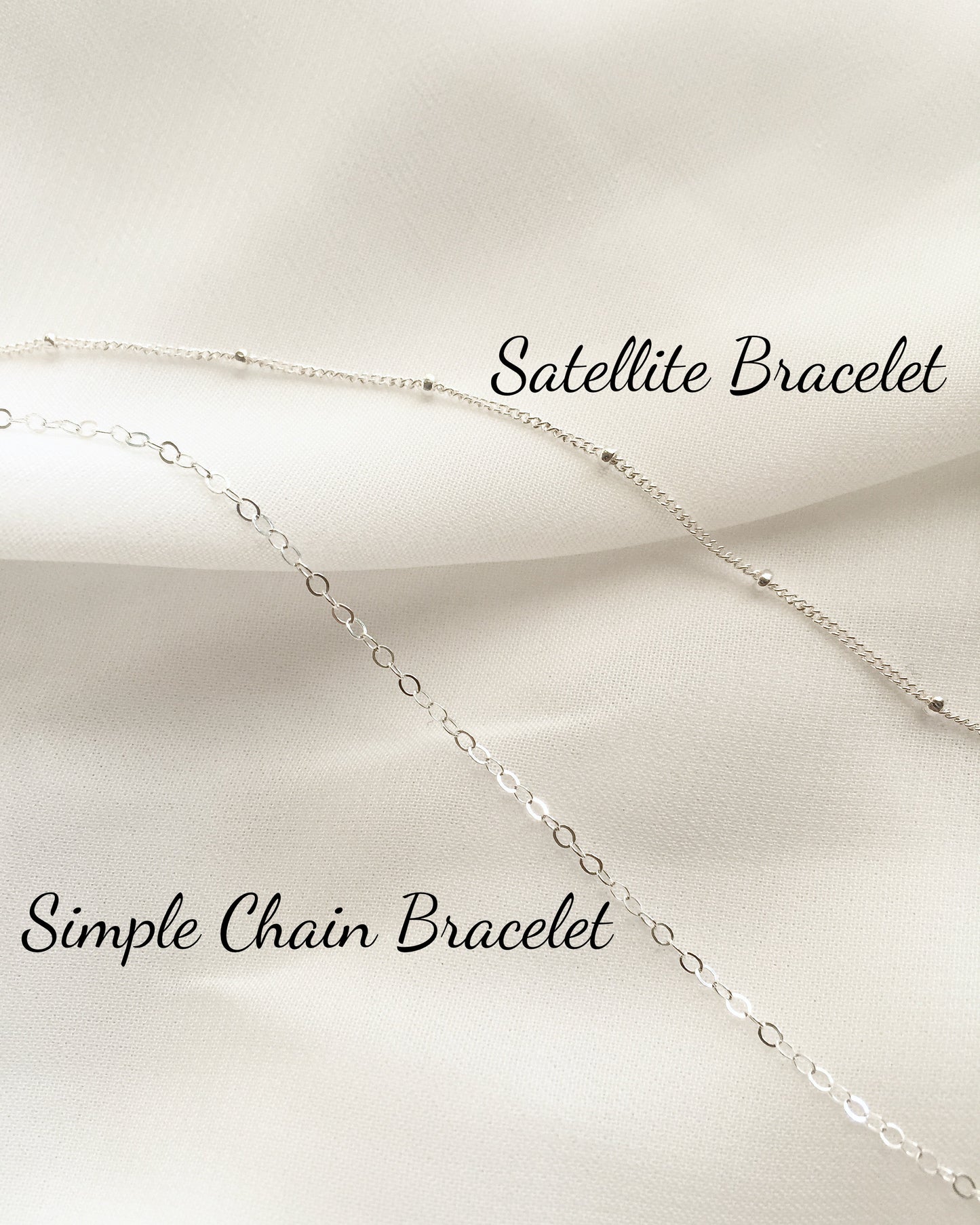Dainty Bracelet Set | Simple Delicate Chain Bracelets | IB Jewelry
