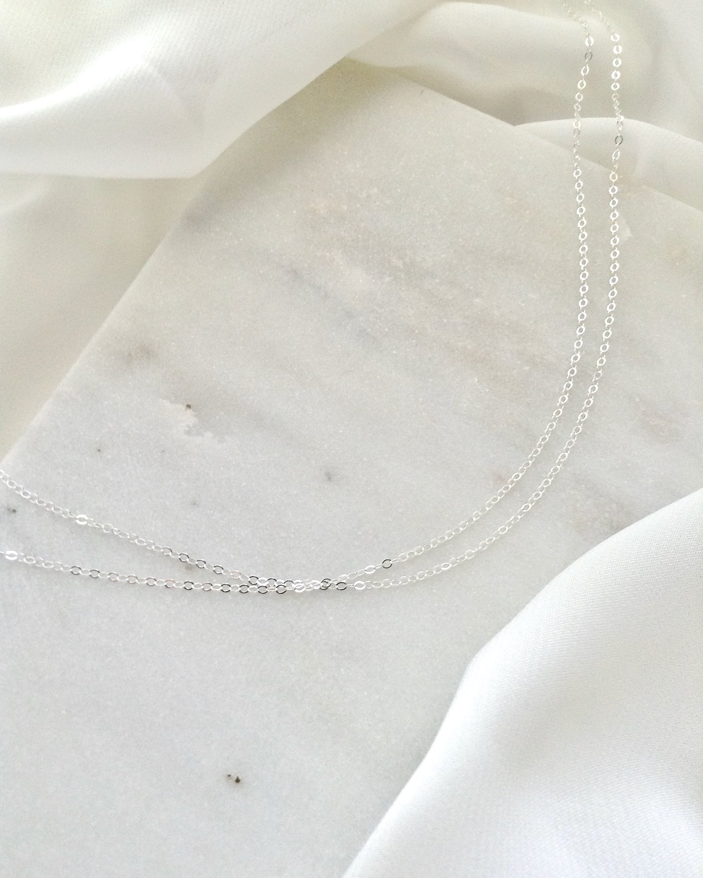 Double Chain Choker | Layered Dainty Choker in Gold Filled or Sterling Silver | Simple Thin Chain Choker IB Jewelry