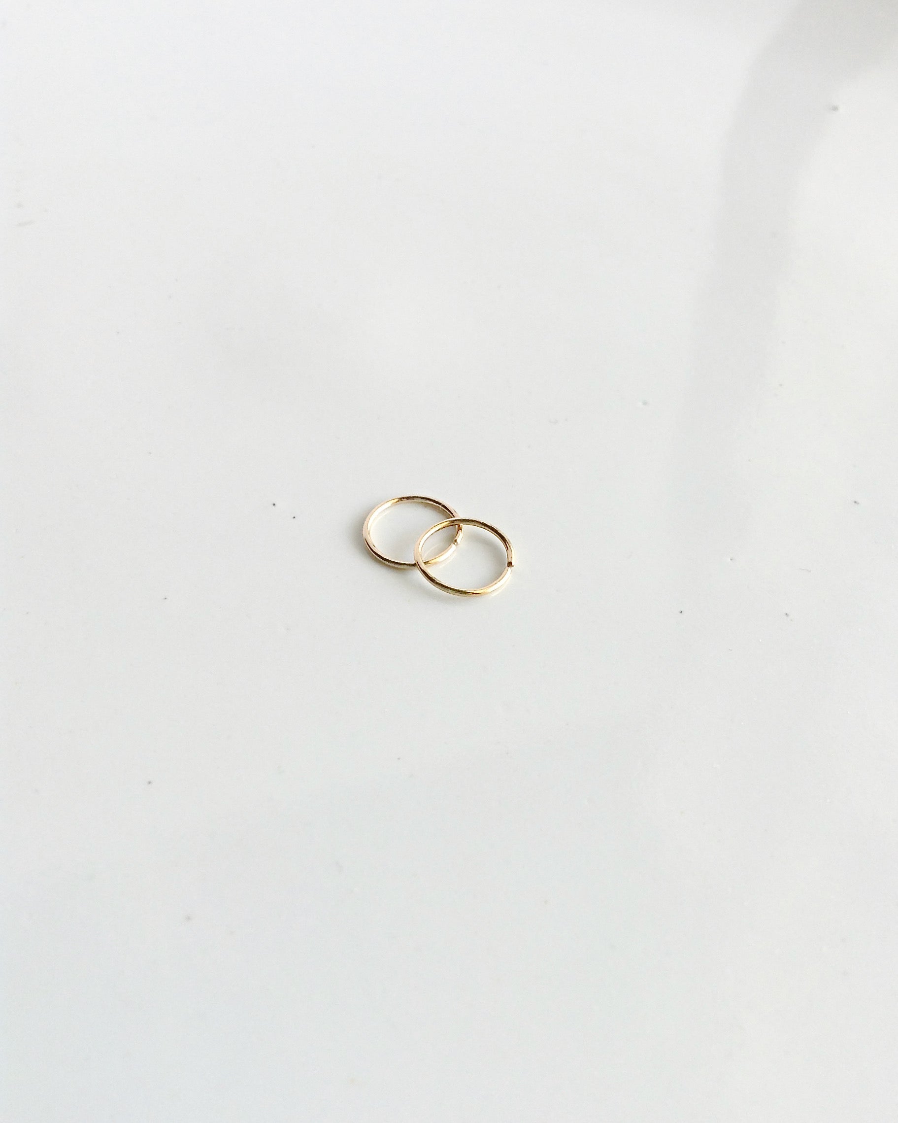 Mini Huggie Hoops in Gold Filled or Sterling Silver | Simple Everyday Earrings | IB Jewelry
