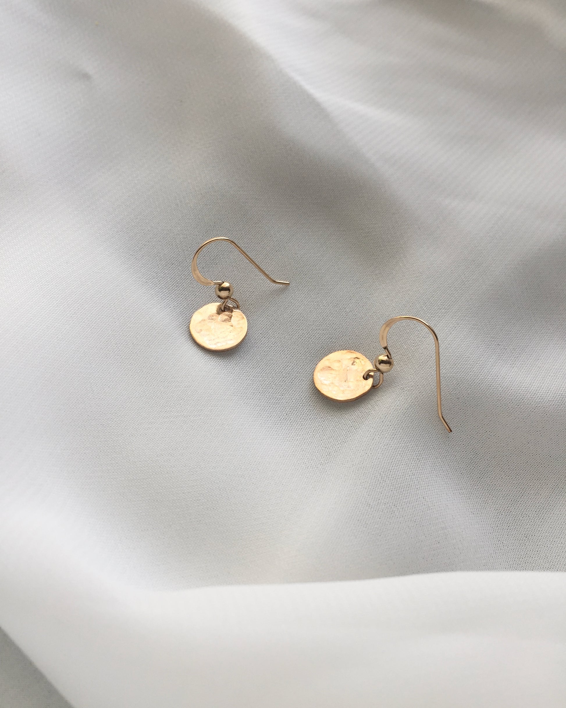 Small Disc Earrings | Minimalist Simple Everyday Earrings | IB Jewelry