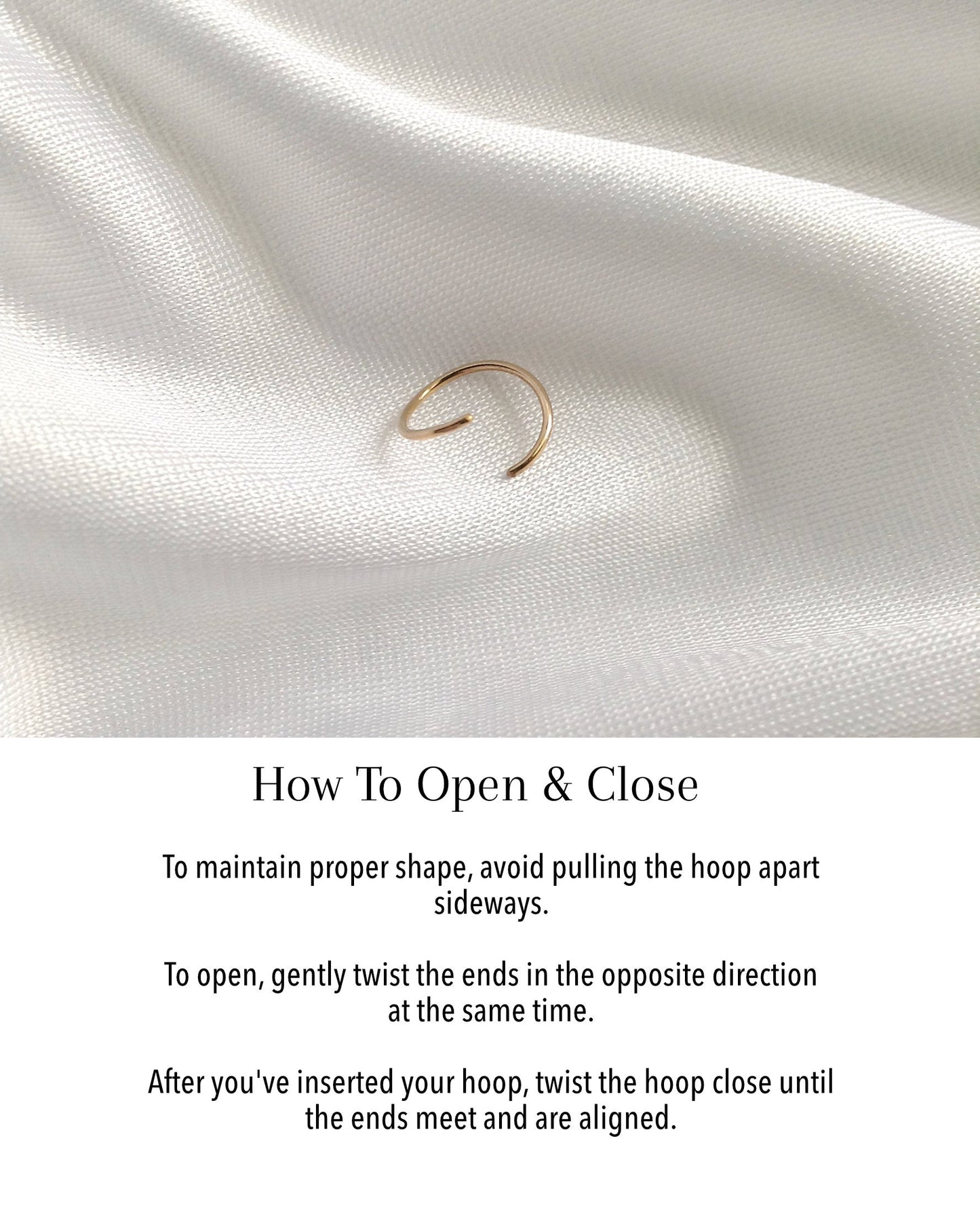 How To Open and Close Endless Cartilage Hoop | IB Jewelry