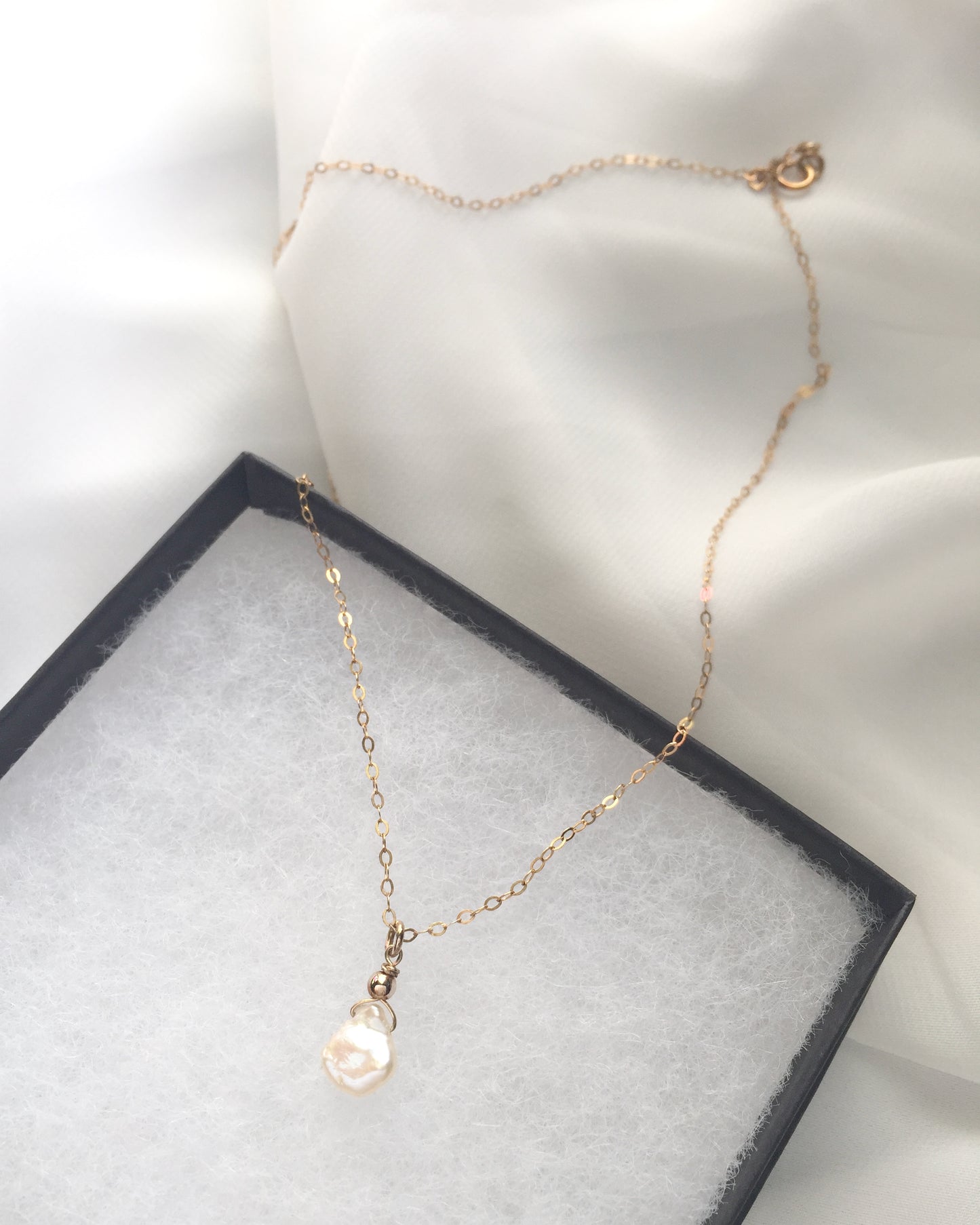 70th Birthday Necklace | 70th Birthday Jewelry For Mom Aunt or Grandma | Dainty Pearl Necklace | IB Jewelry