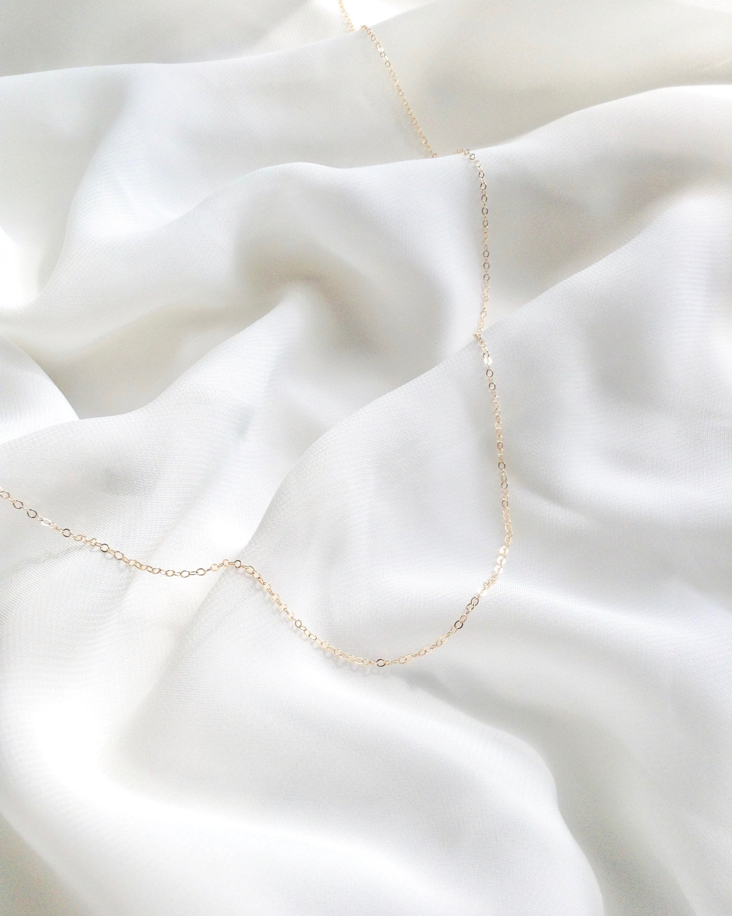 Thin Delicate Everyday Necklace | Dainty Thin Chain Necklace | IB Jewelry