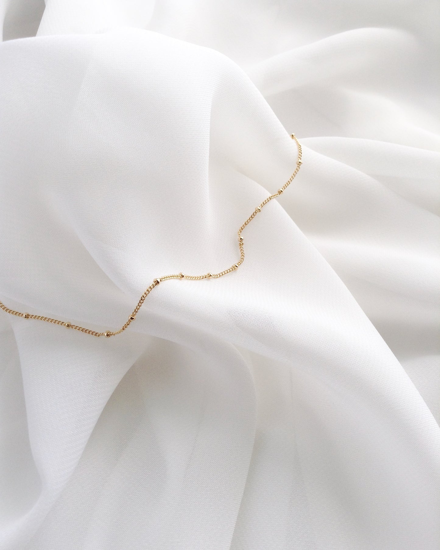 Dainty Gold Anklet | Minimalist Dainty Ankle Bracelet | IB Jewelry