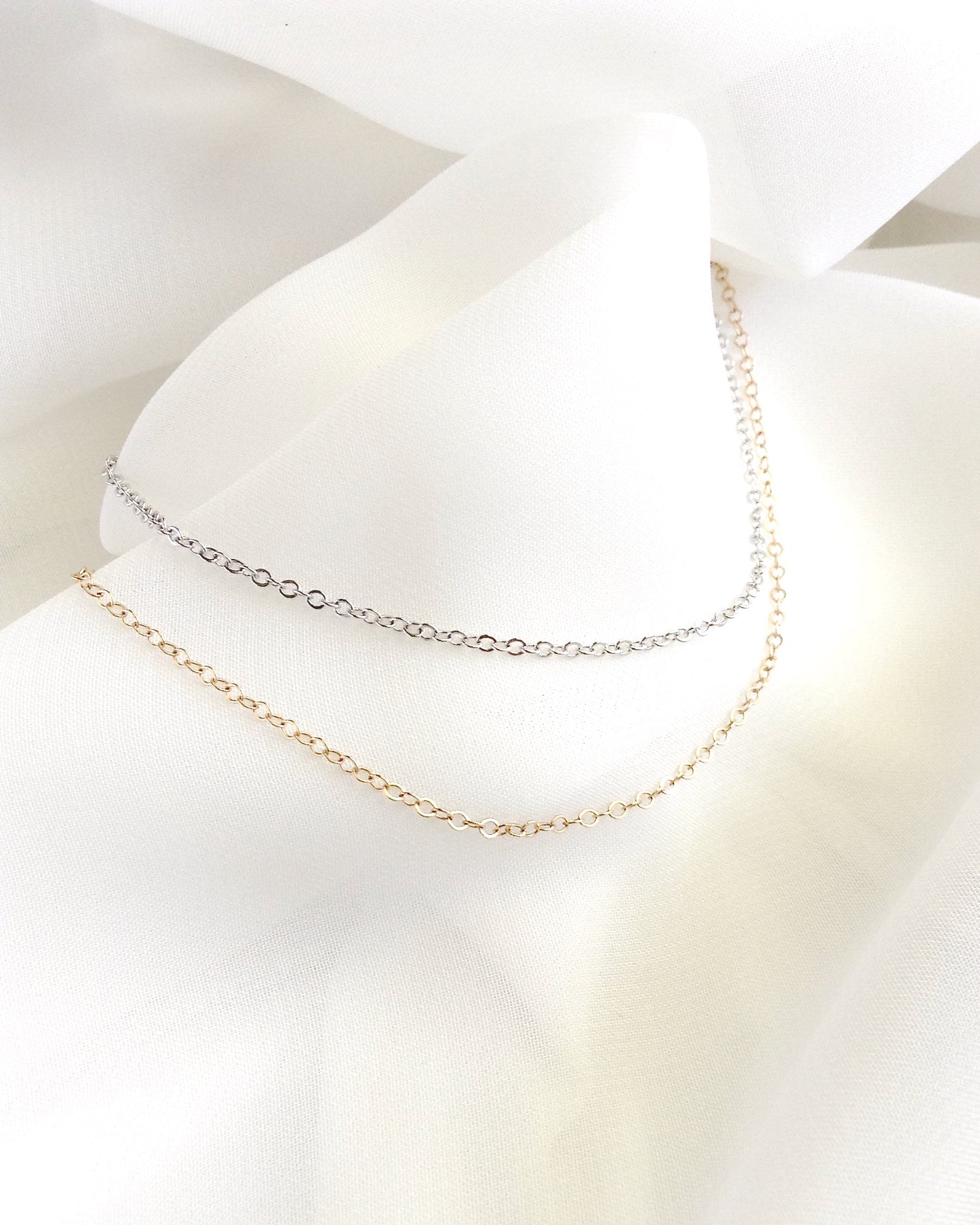 Dainty Ankle Bracelet in Gold Filled or Sterling Silver | Minimalist Anklet | IB Jewelry
