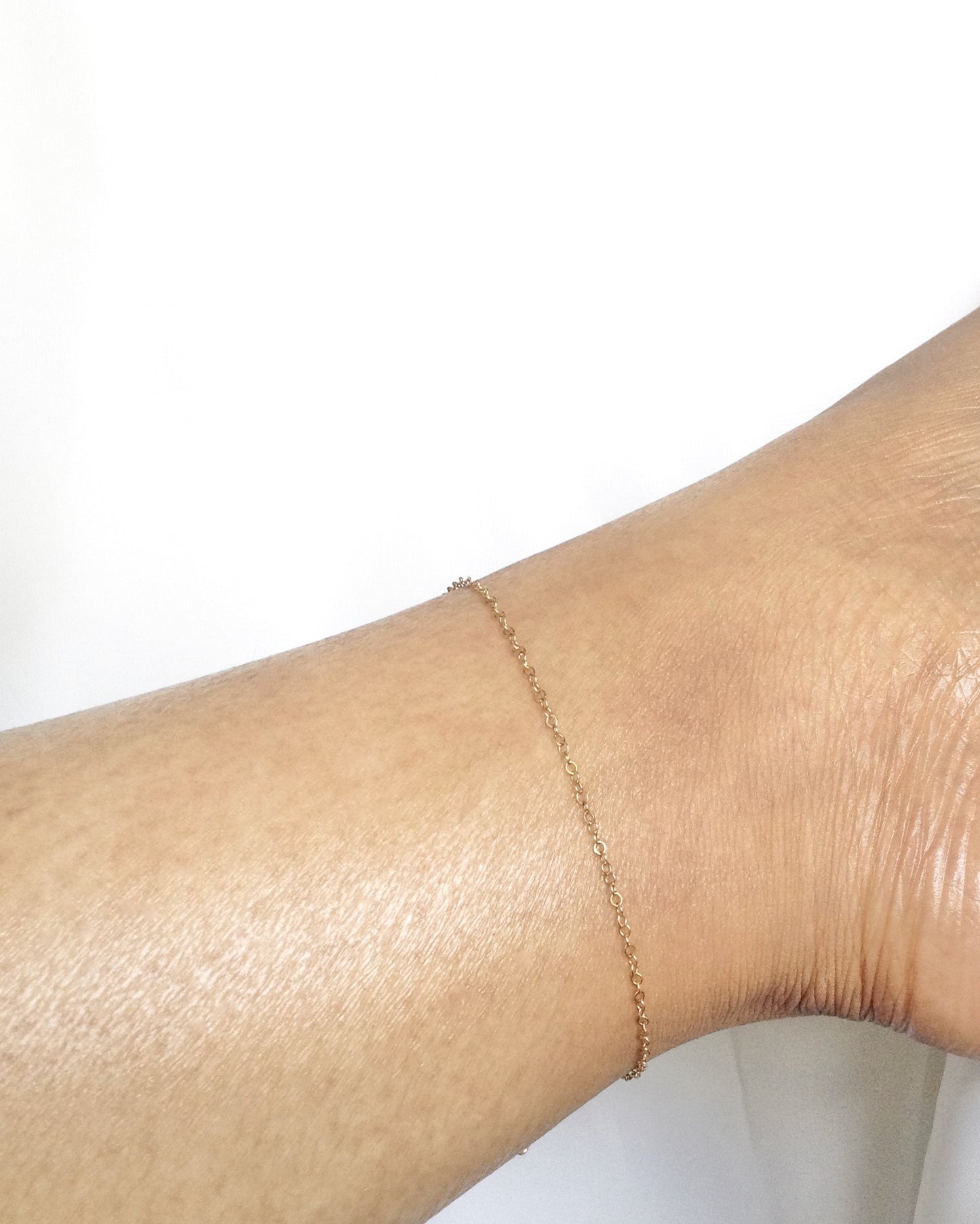 Dainty Anklet | Simple Delicate Anklet | Minimalist Thin Chain Anklet | IB Jewelry