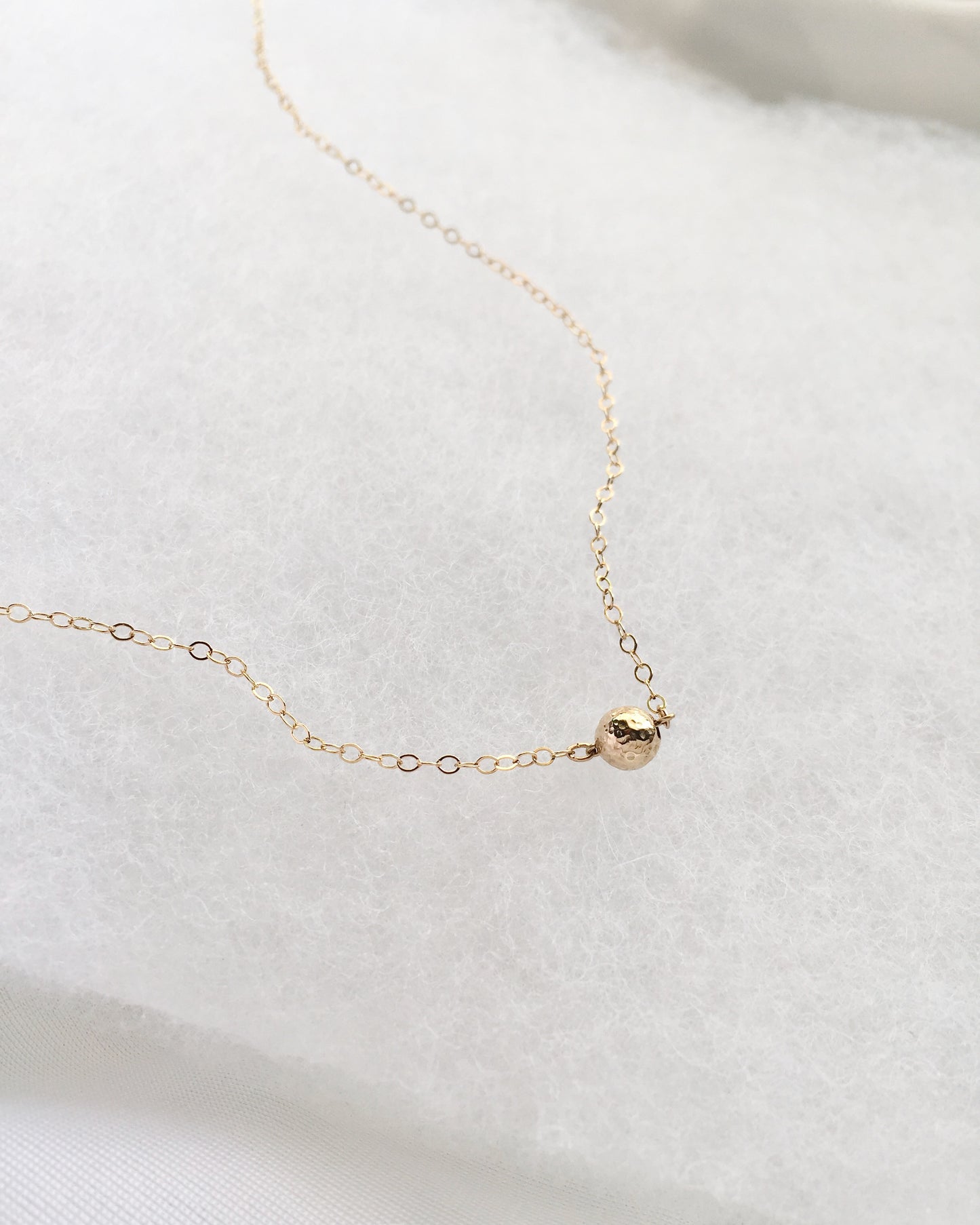 Dainty Gold Ball Necklace | Delicate Choker Necklace | IB Jewelry