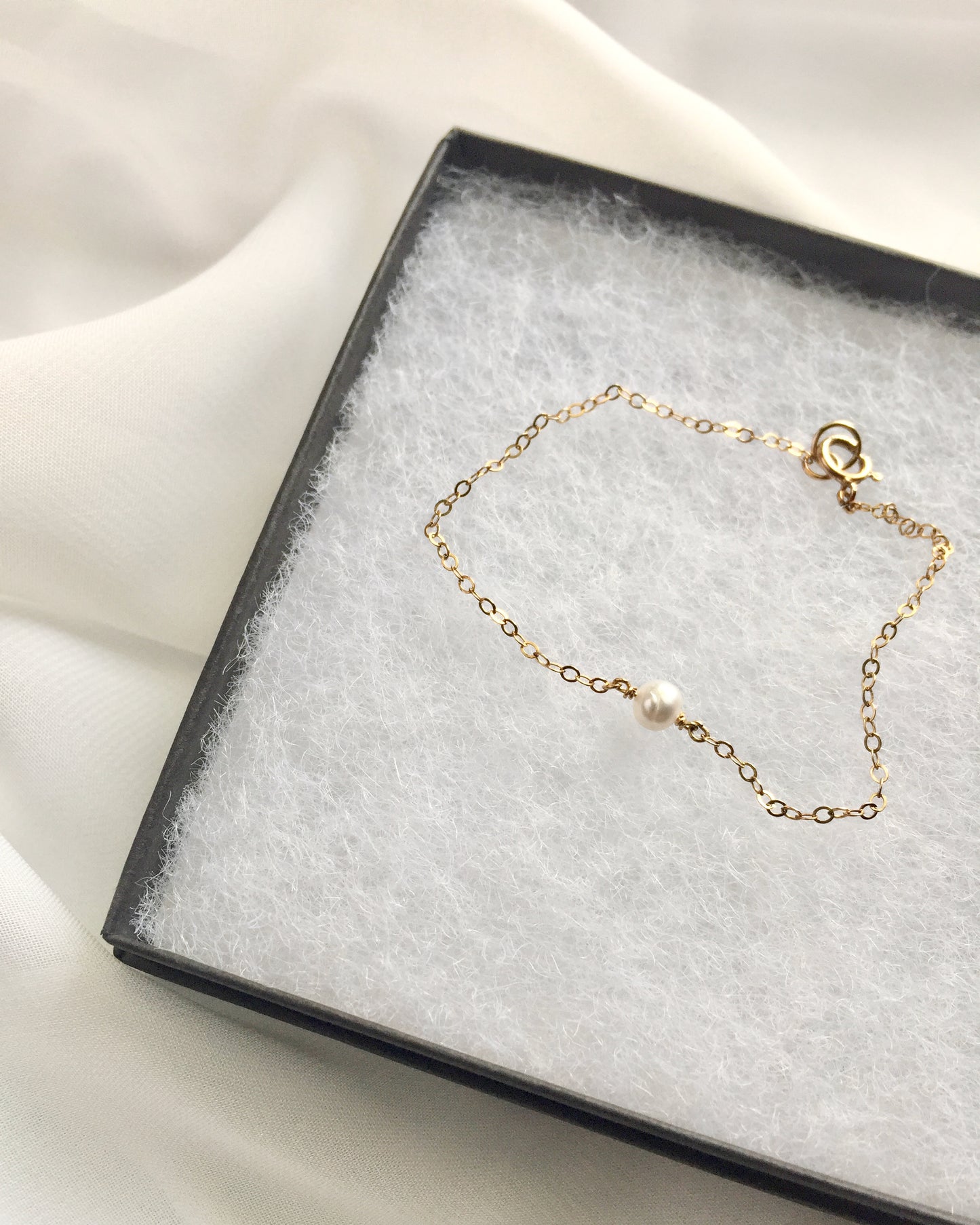 Birthday Thoughtful Jewelry Gift For Mom | Dainty Mom Bracelet | Pearl Bracelet For Mom | Meaningful Jewelry For Mom | IB Jewelry
