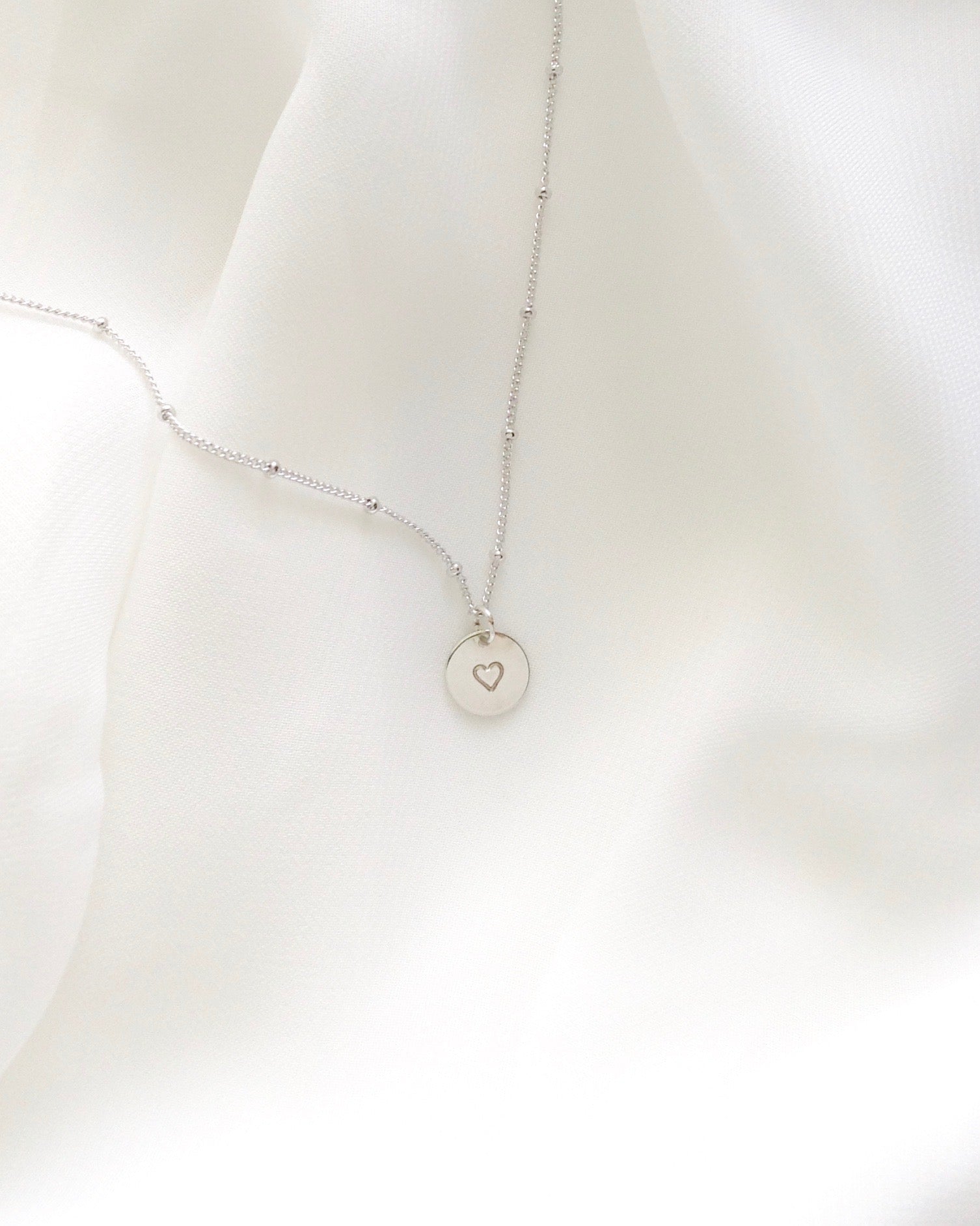 Tiny Heart Necklace in Gold Filled or Sterling Silver | IB Jewelry
