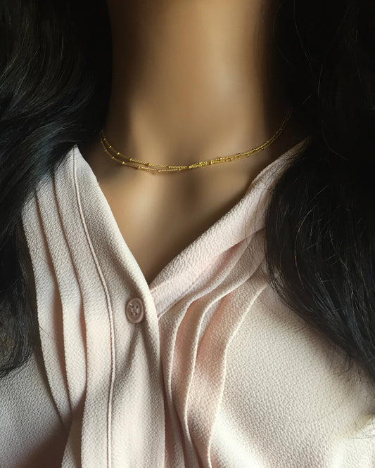 Delicate Layered Necklace | Dainty Layered Necklaces | IB Jewelry