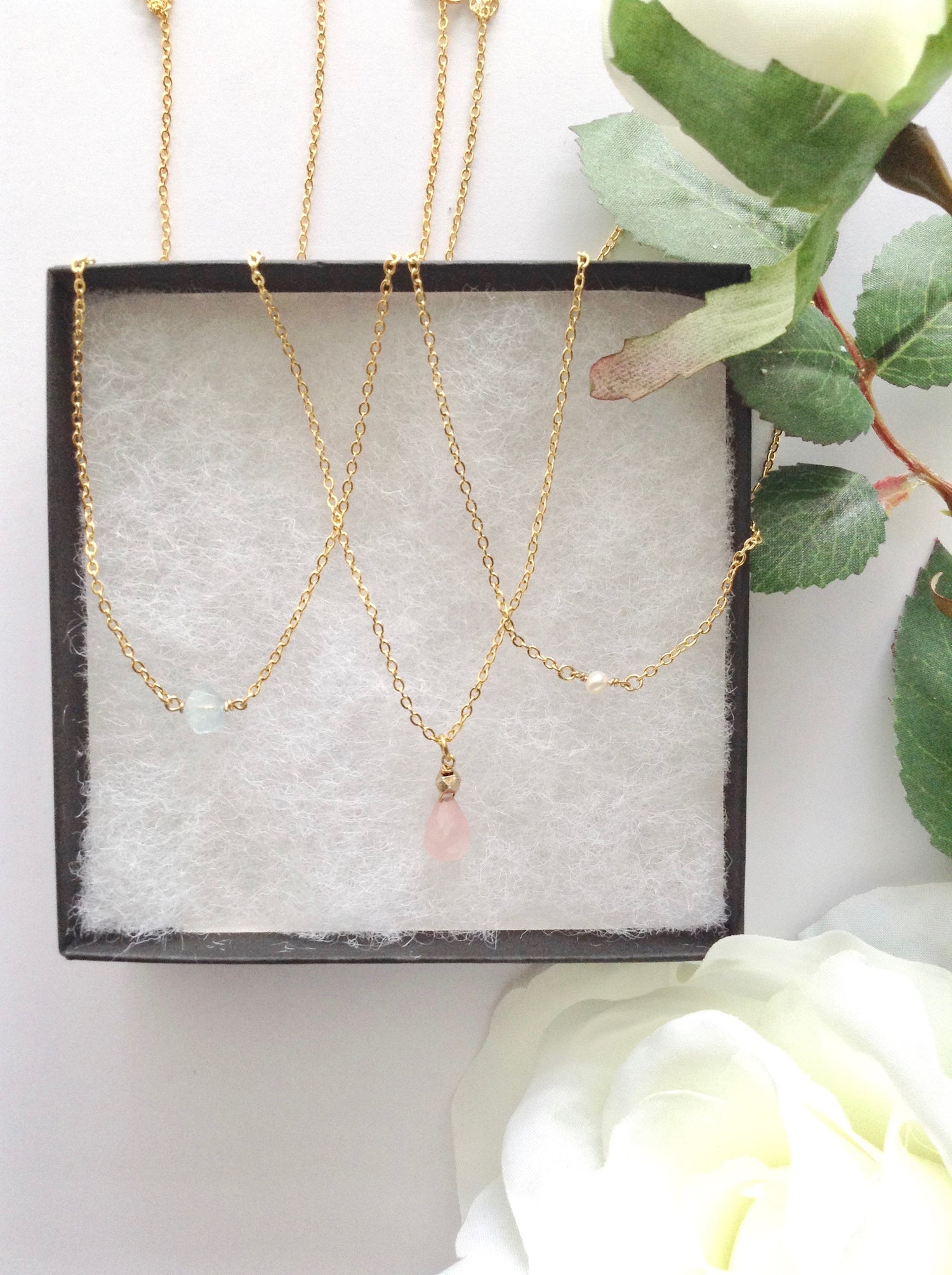 Delicate Minimalist Gemstone Jewelry | IB Jewelry