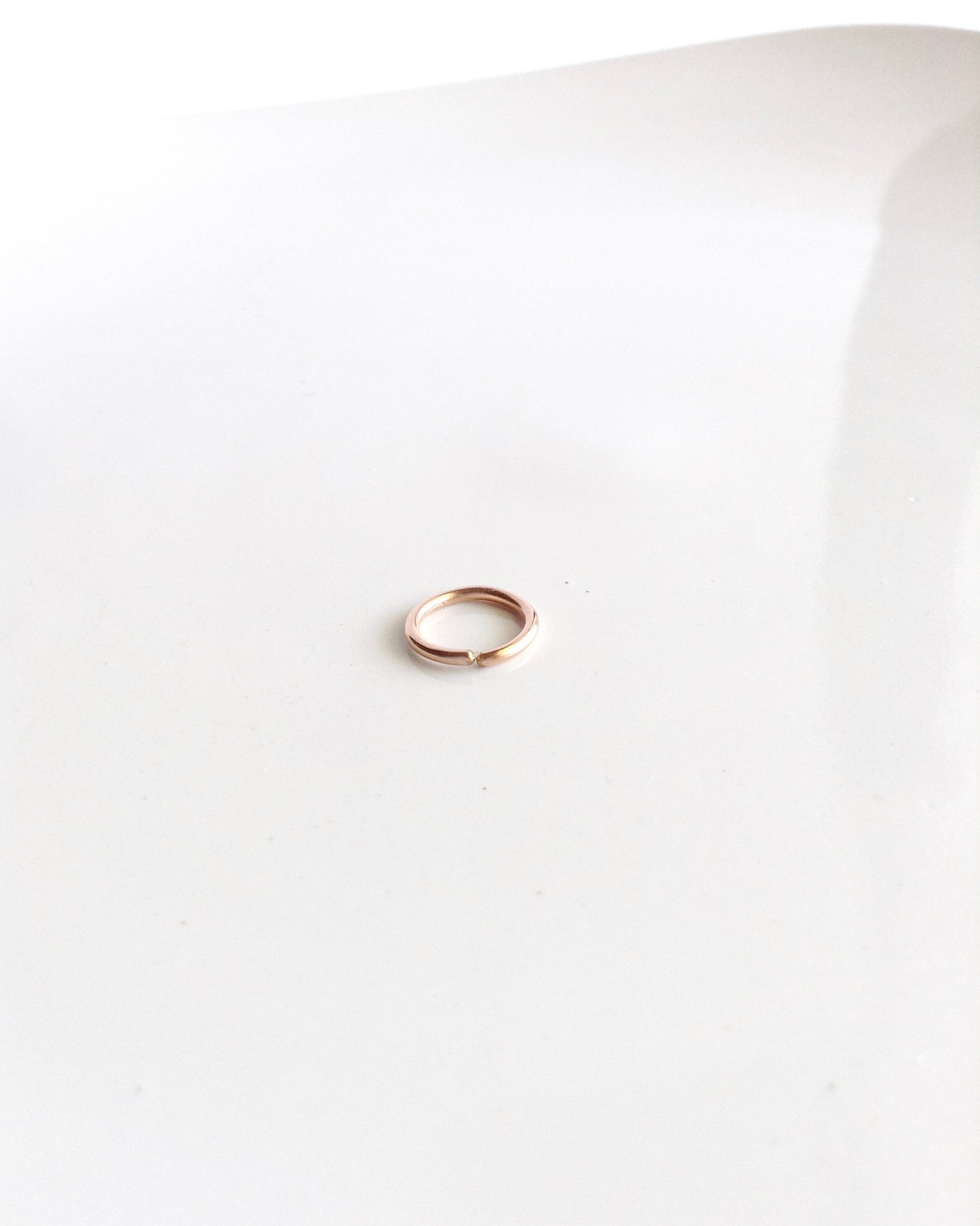 Endless Sterling Silver Gold Filled or Rose Gold Filled Nose Hoop | IB Jewelry