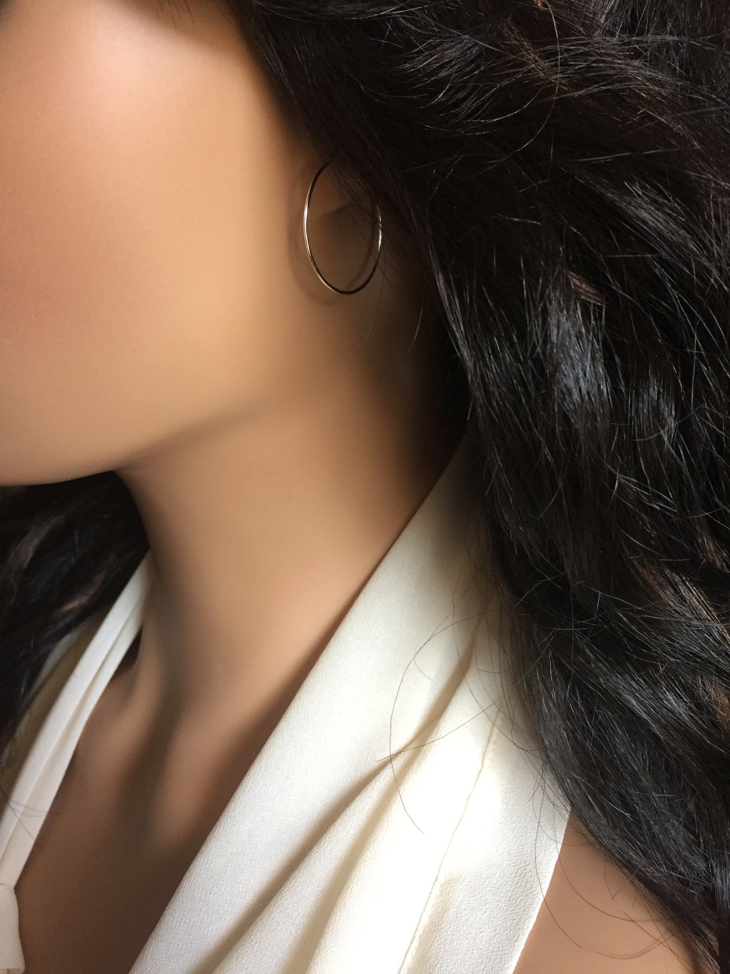 Simple Hoop Earrings in Gold Filled or Sterling Silver | Classic Thin Hoop Earrings | Minimalist Earrings | IB Jewelry