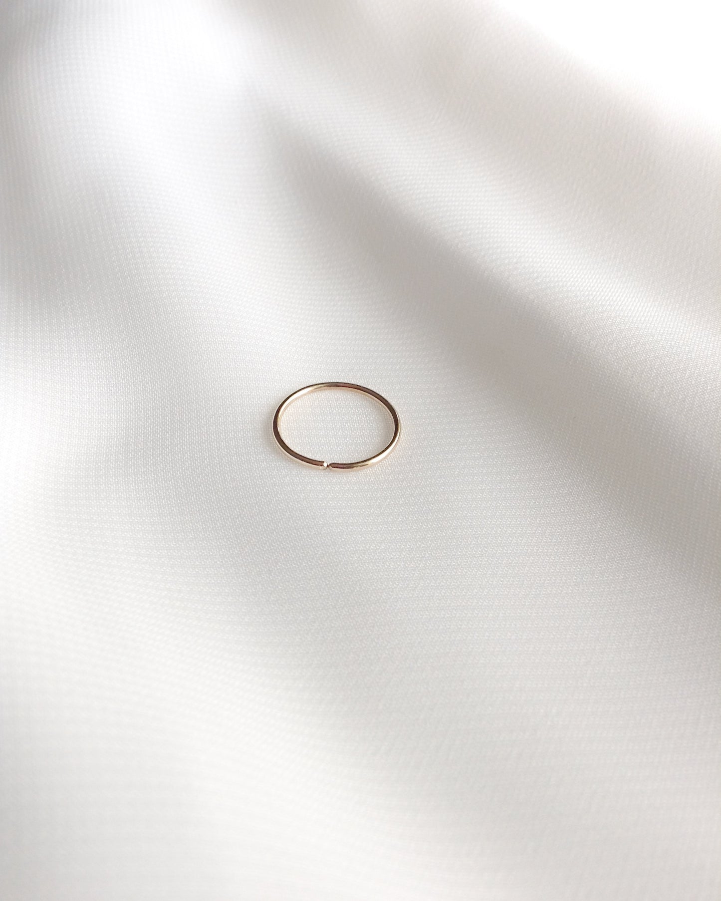 6mm 7mm 8mm 9mm 10mm Simple Gold Filled Cartilage Hoop | Single Cartilage Hoop Earring | Gold Helix Hoop | IB Jewelry