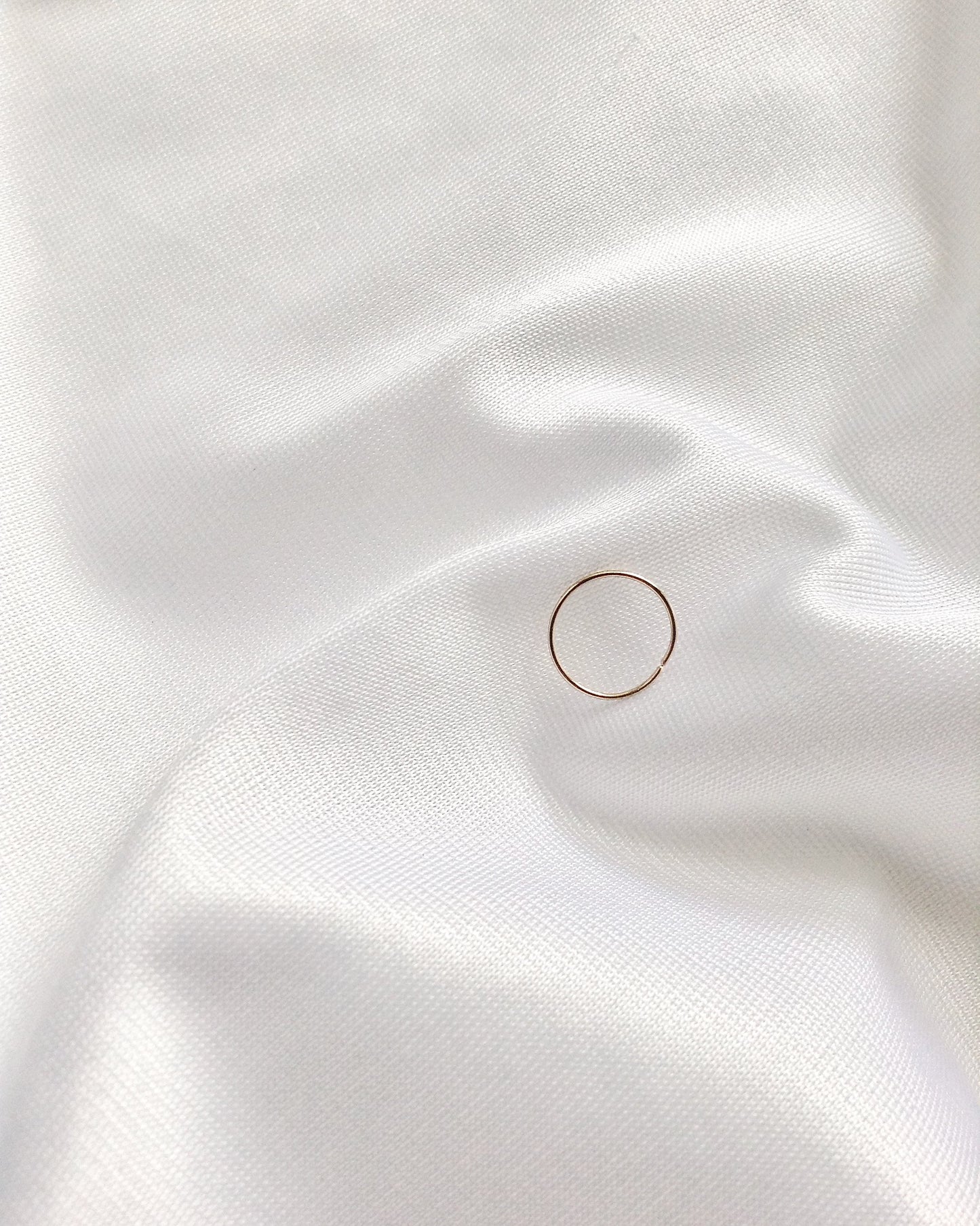 20g 22g or 24g 14K Solid Gold Nose Hoop | Real Gold Nose Hoop | IB Jewelry