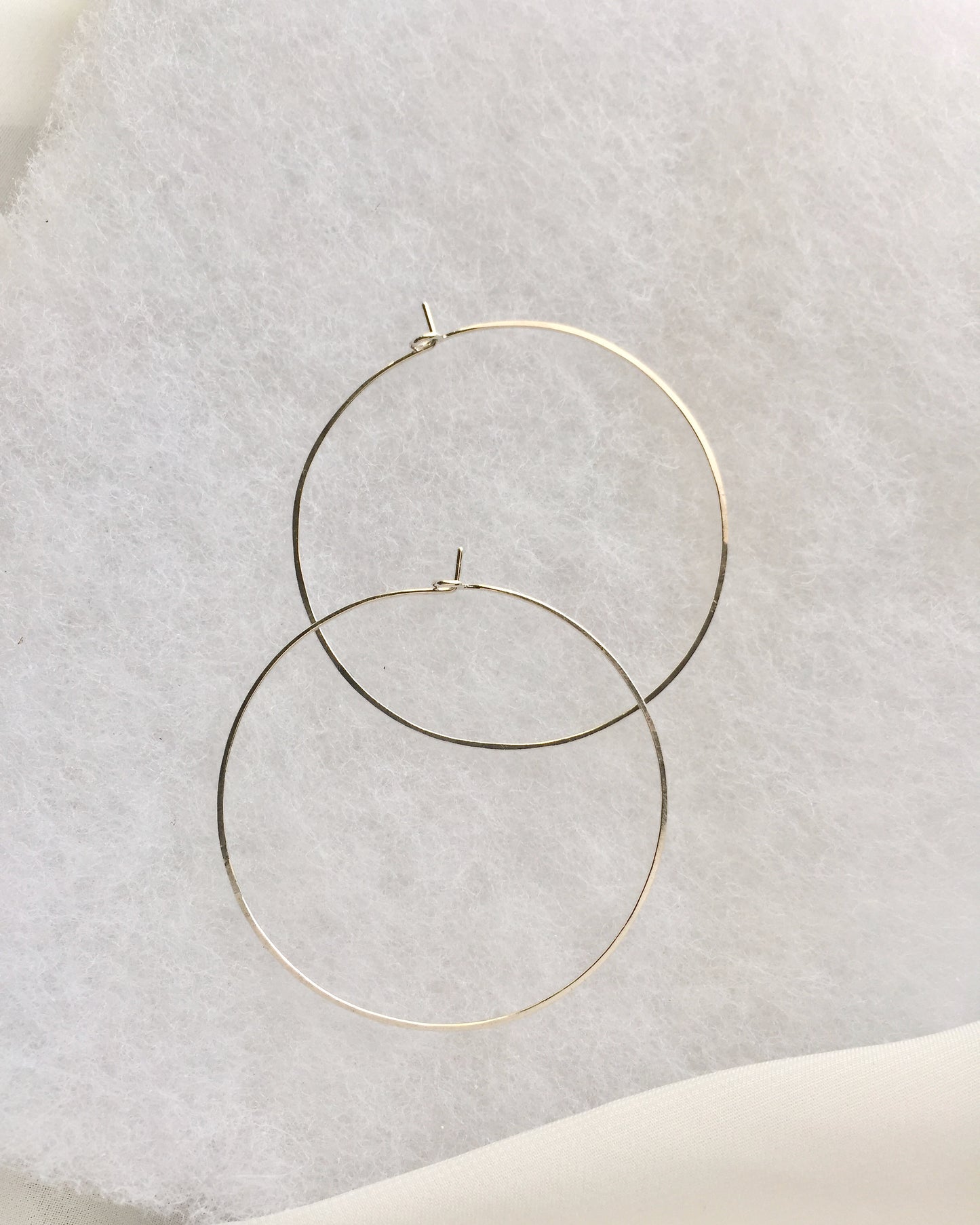 Simple Everyday Hoop Earrings | Large 2" Hoops