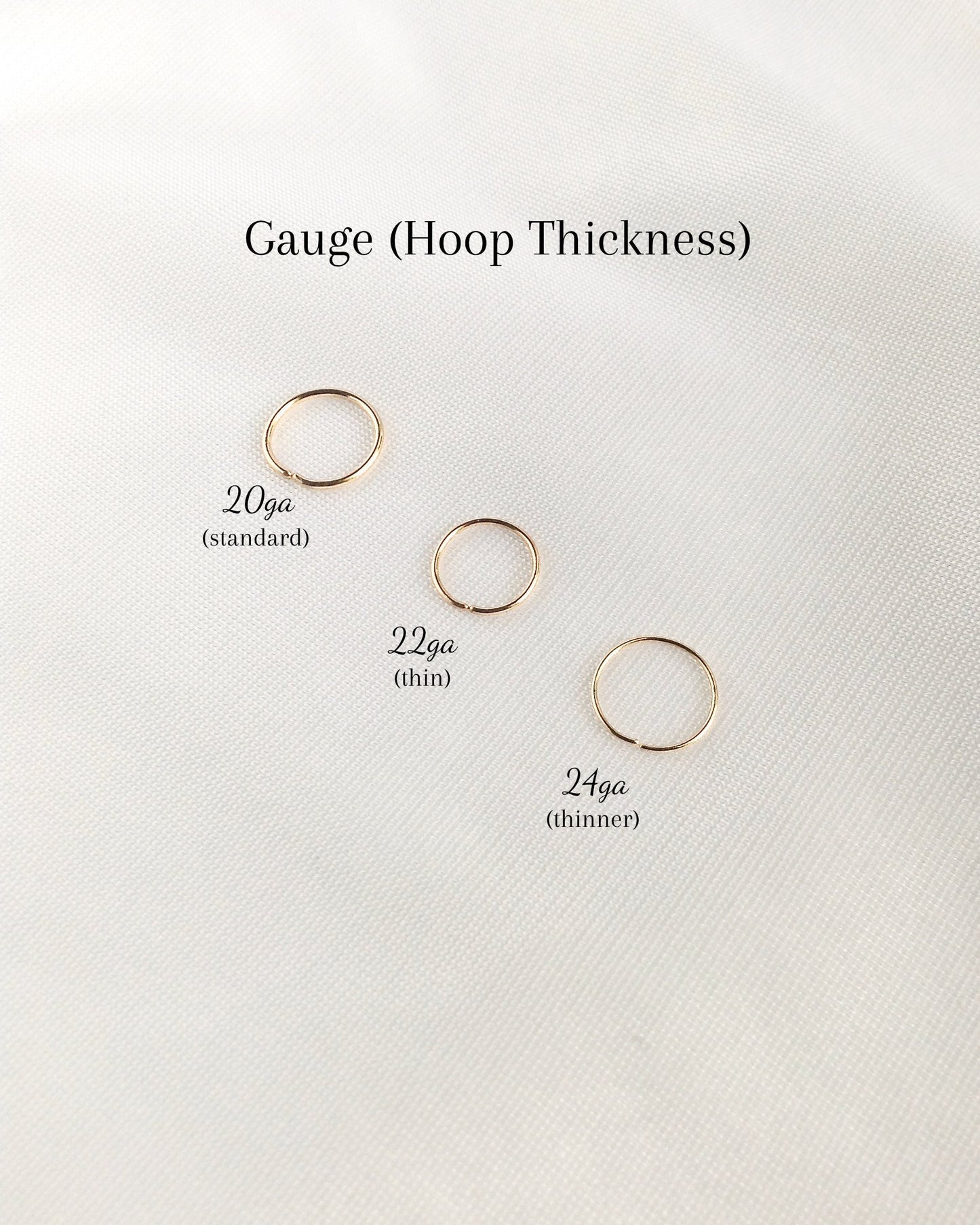 14K Gold Seamless Hoop | Solid Gold Nose Hoop | Solid Gold Septum Cartilage Helix or Tragus Hoop | IB Jewelry
