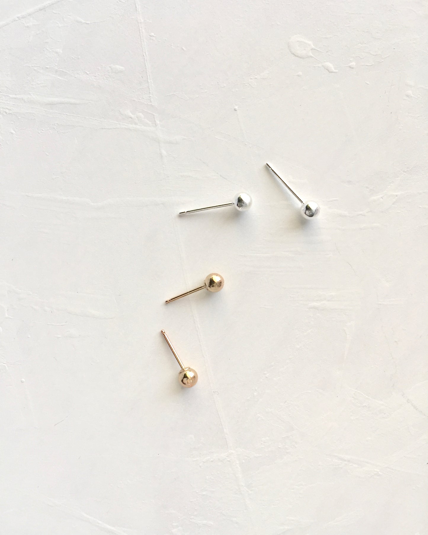 Minimalist Everyday Earrings | Simple Ball Stud Earrings | Delicate Stud Earrings | IB Jewelry