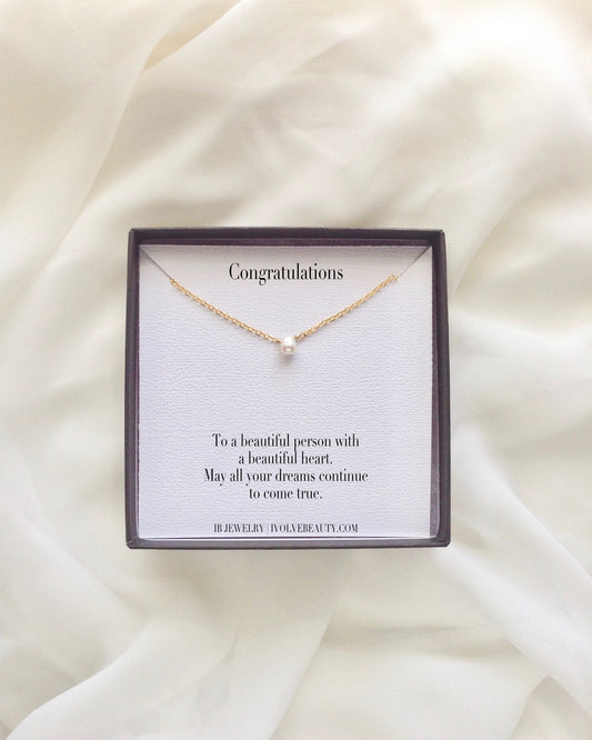 Congratulations Meaningful Necklace Gift | Encouragement Necklace | IB Jewelry