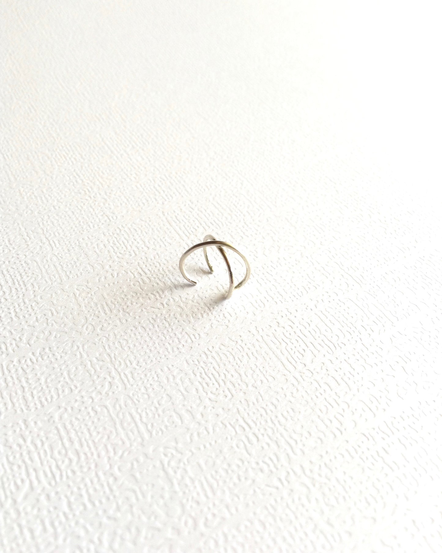 Criss Cross Ear Cuff | Fake Cartilage Piercing Ear Cuff | Non Pierced Ear Cuff | IB Jewelry