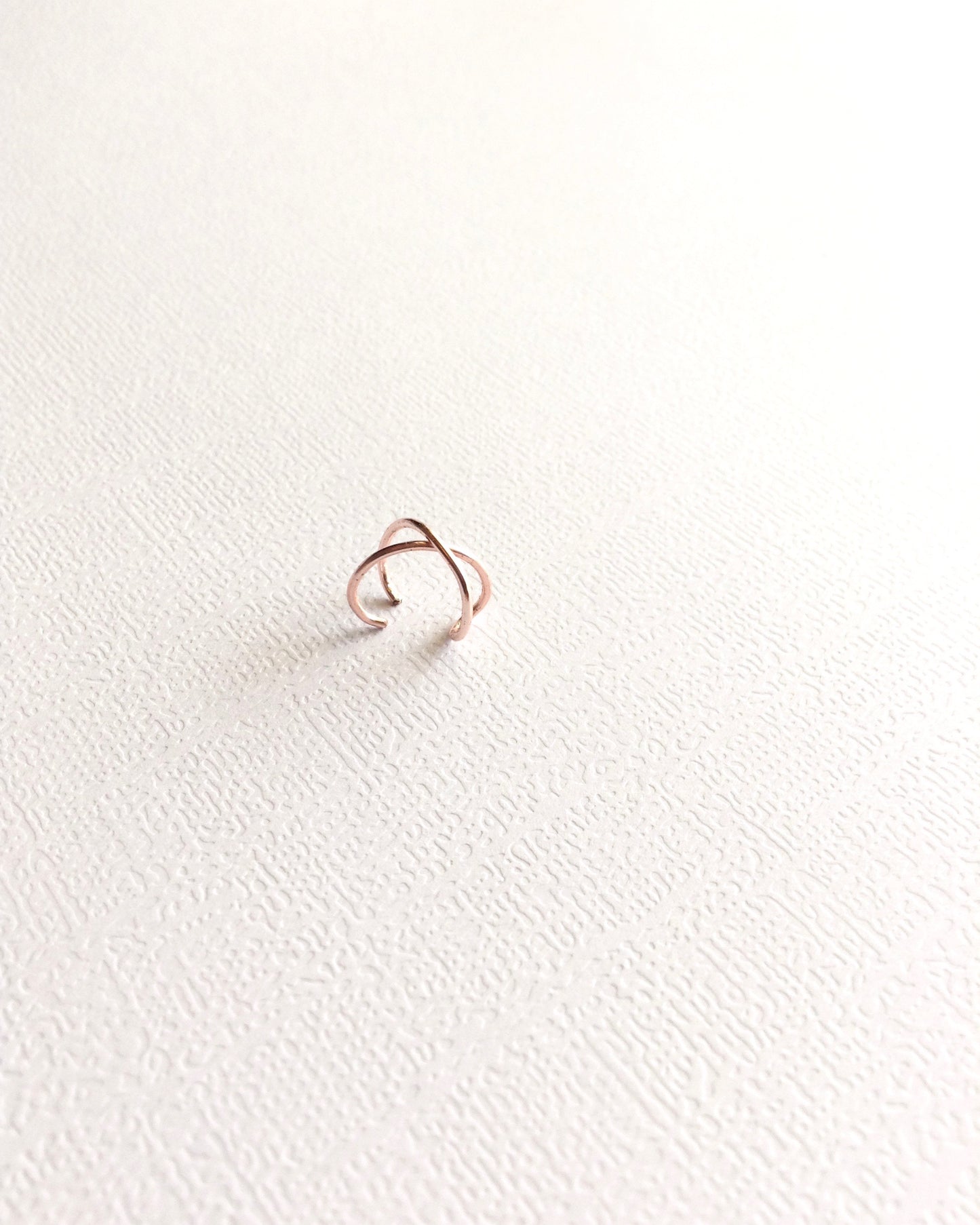 Criss Cross Ear Cuff | Fake Cartilage Piercing Ear Cuff | Non Pierced Ear Cuff | IB Jewelry