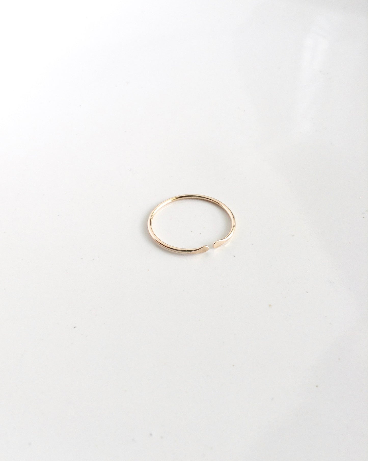 Dainty Stacking Ring in Gold Filled Sterling Silver or Rose Gold Filled | IB Jewelry