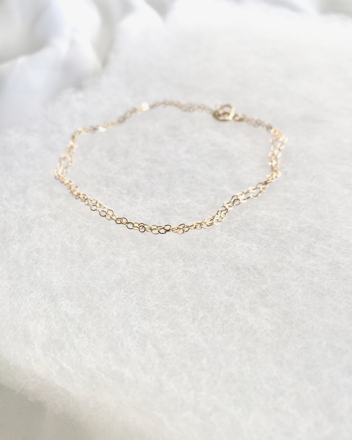 Delicate Chain Bracelet | Dainty Minimalist Bracelet | IB Jewelry