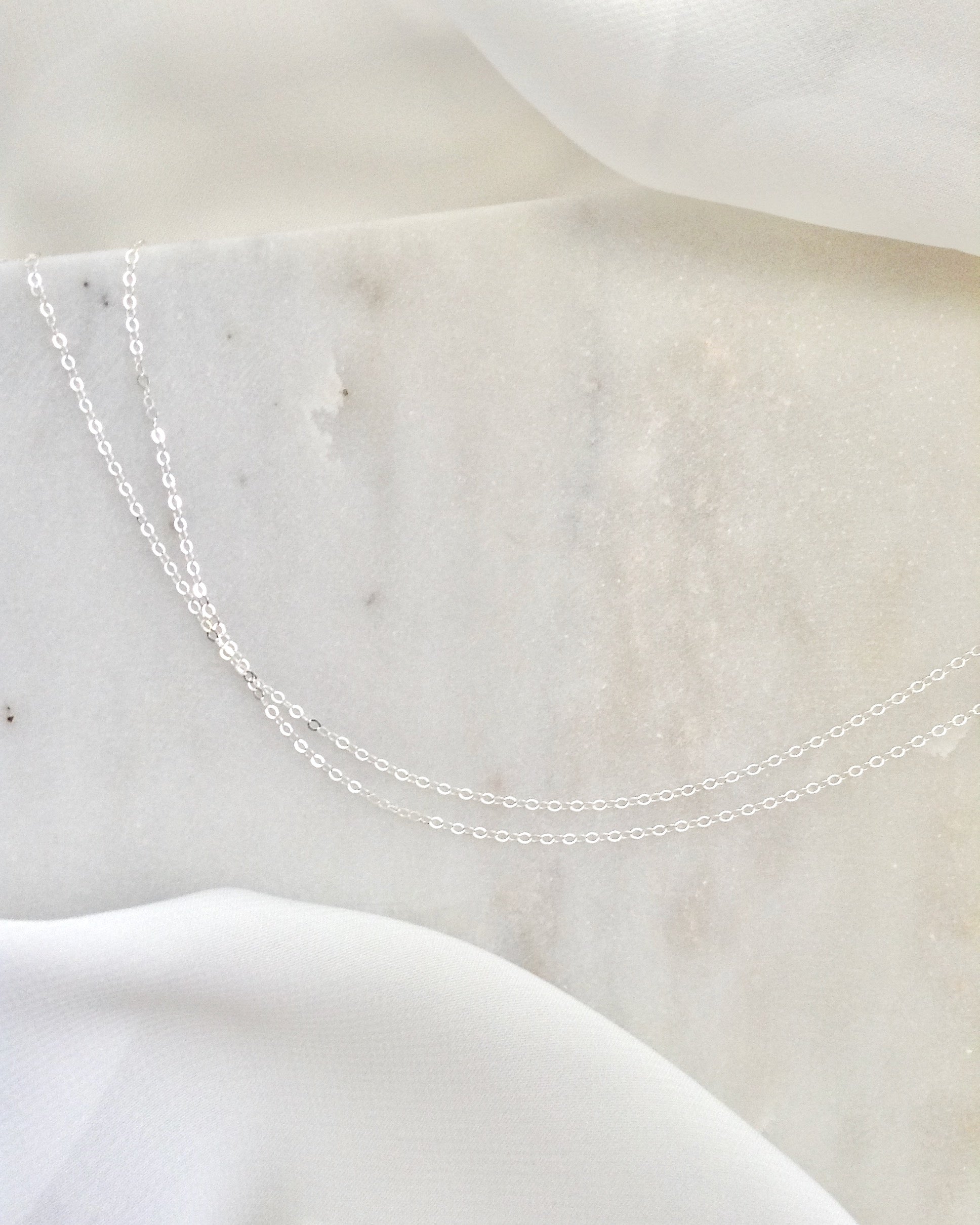 Simple Layering Necklace | Dainty Layered Necklace | IB Jewelry
