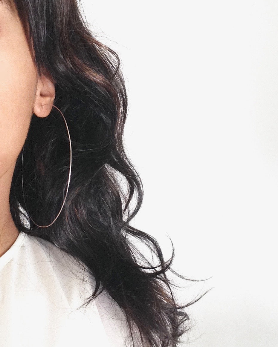 Simple Big Hoop Earrings | IB Jewelry 