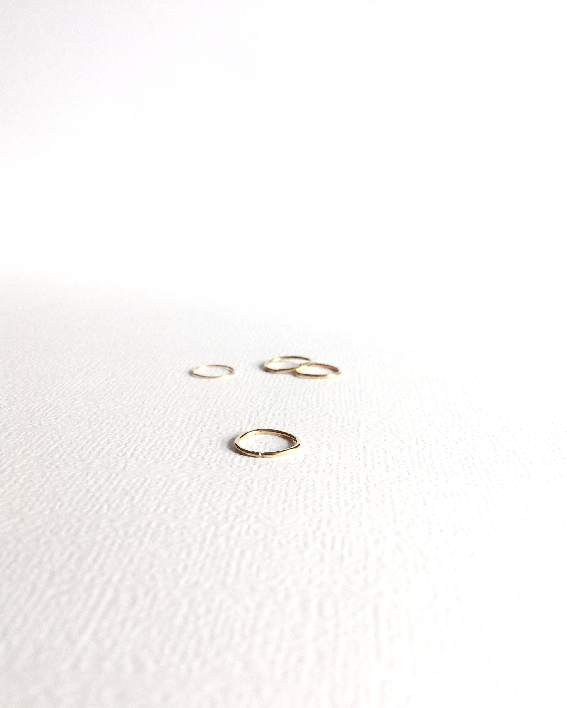 Tiny Cartilage Hoop | 4mm 5mm 6mm or 7mm Endless Hoop in Gold Filled Sterling Silver or Rose Gold Filled | IB Jewelry