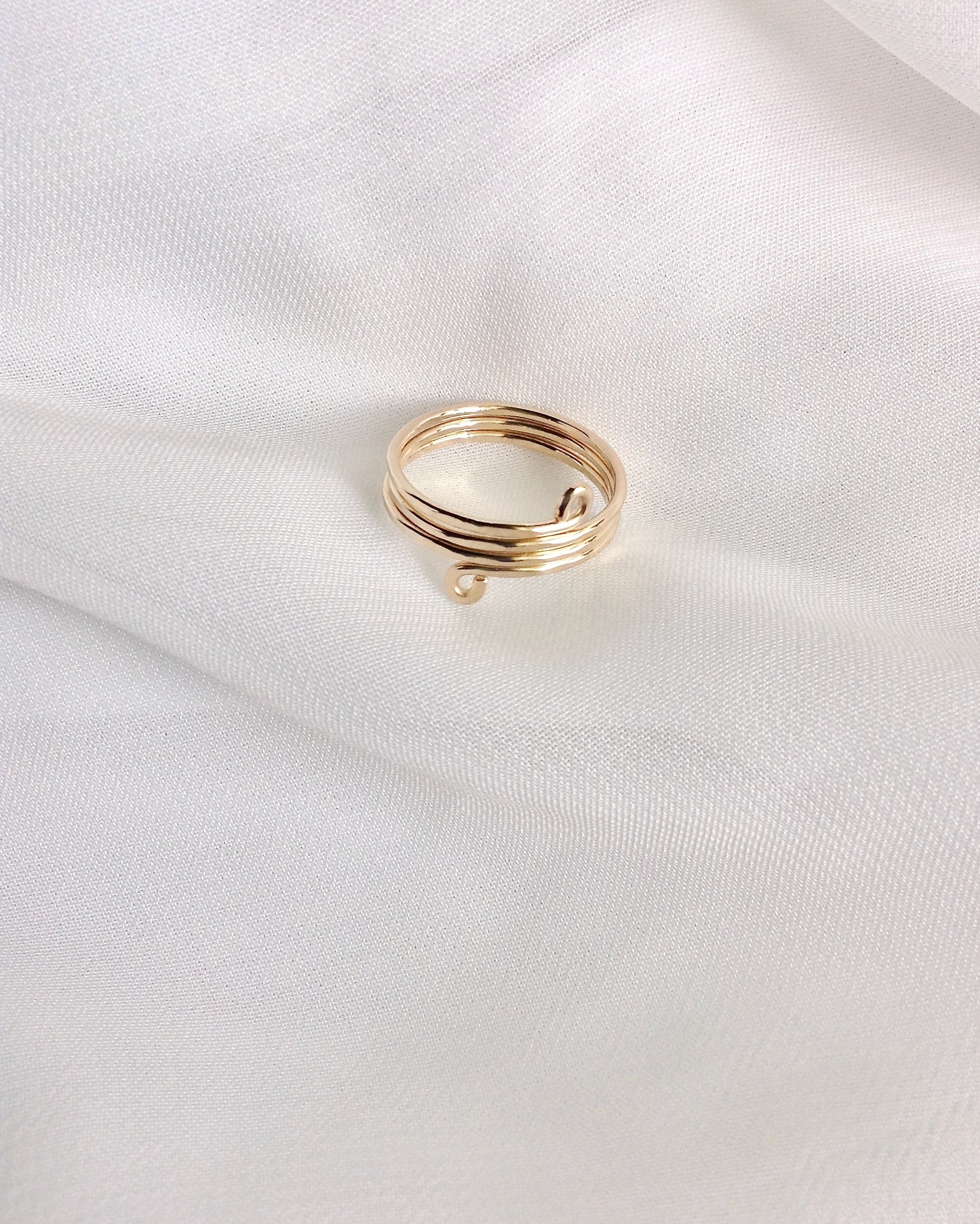 Coil Ring | Minimalist Wrap Ring | IB Jewelry