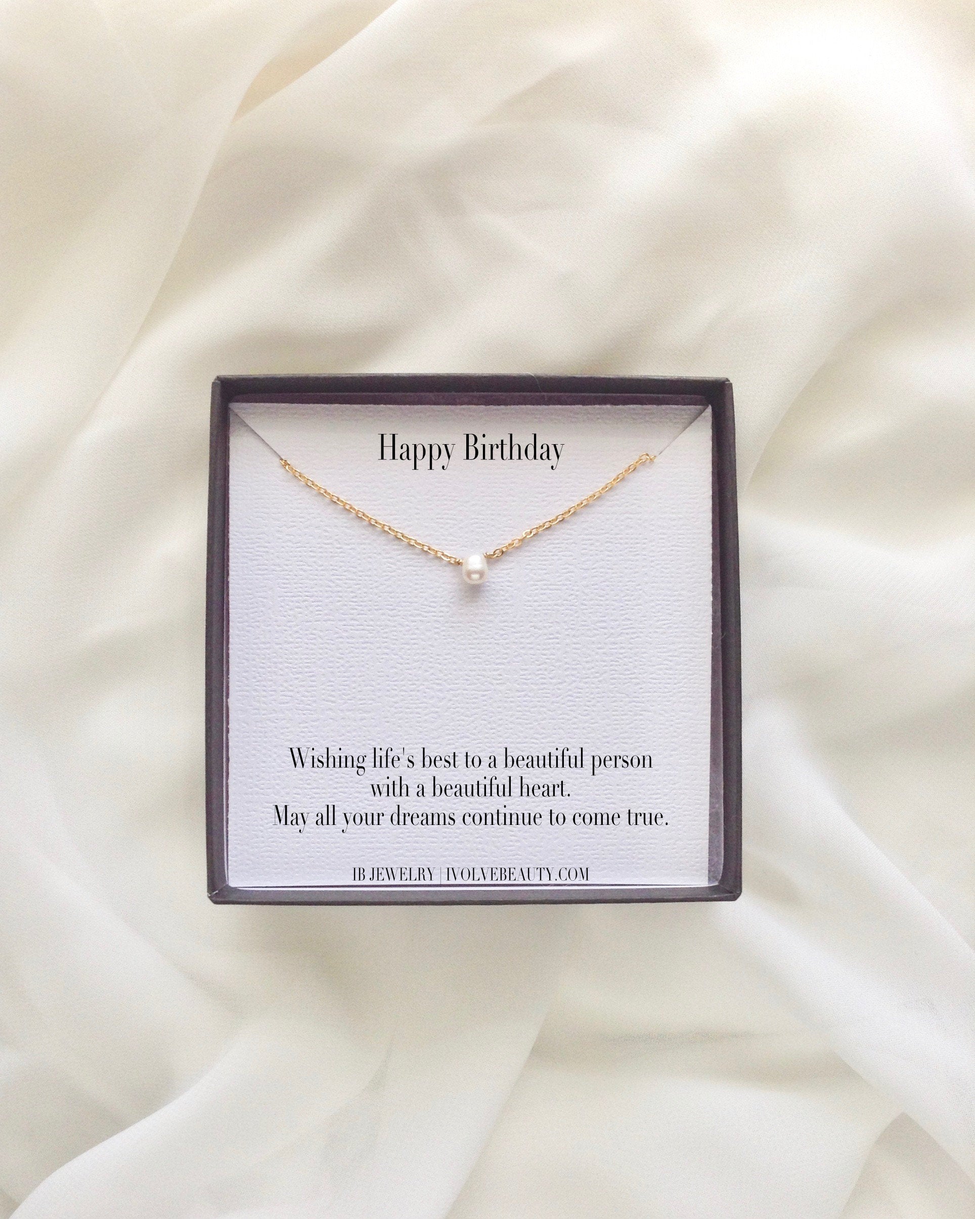 Happy Birthday Meaningful Necklace Gift | Encouragement Necklace | IB Jewelry