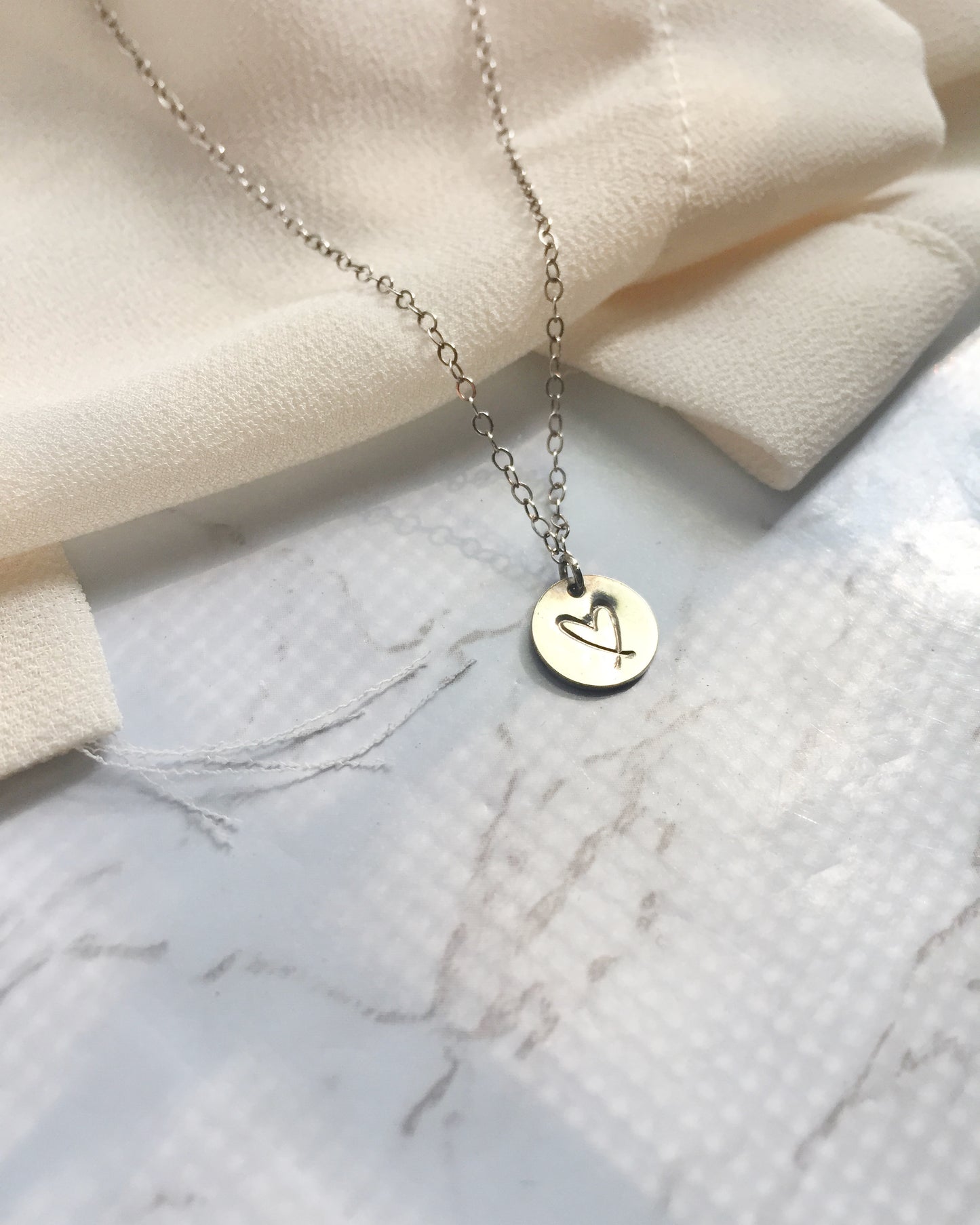 Delicate Mom Necklace | Dainty Heart Necklace For Mom | Meaningful Jewelry For Mom | Sentimental Mom Gift | IB Jewelry