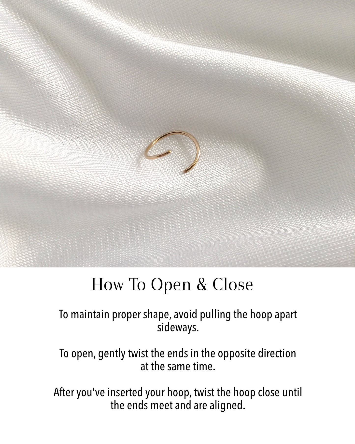 How To Open and Close Endless Cartilage Hoop | IB Jewelry