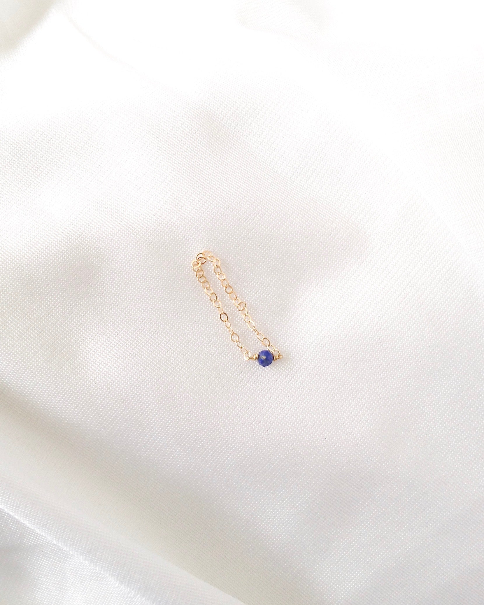 Simple Lapis Lazuli Dainty Everyday Ring | Delicate Gemstone Ring | IB Jewelry