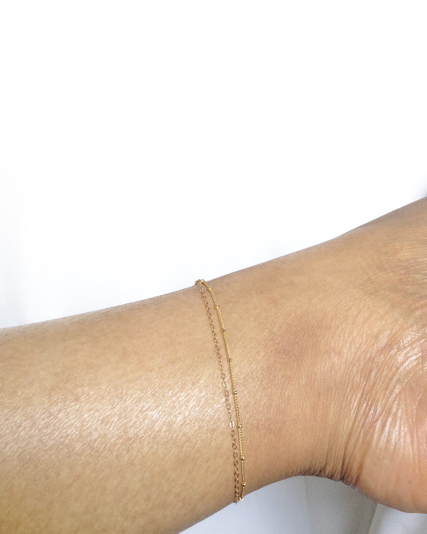 Dainty Minimalist Anklet | Dainty Ankle Bracelet | Thin Chain Simple Delicate Anklet | IB Jewelry