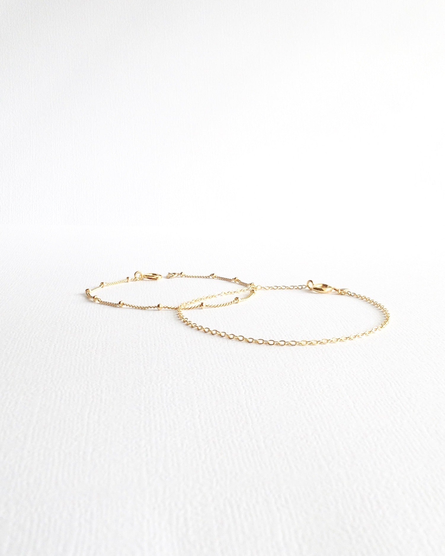 Dainty Everyday Bracelets | Delicate Layered Bracelet Set | IB Jewelry