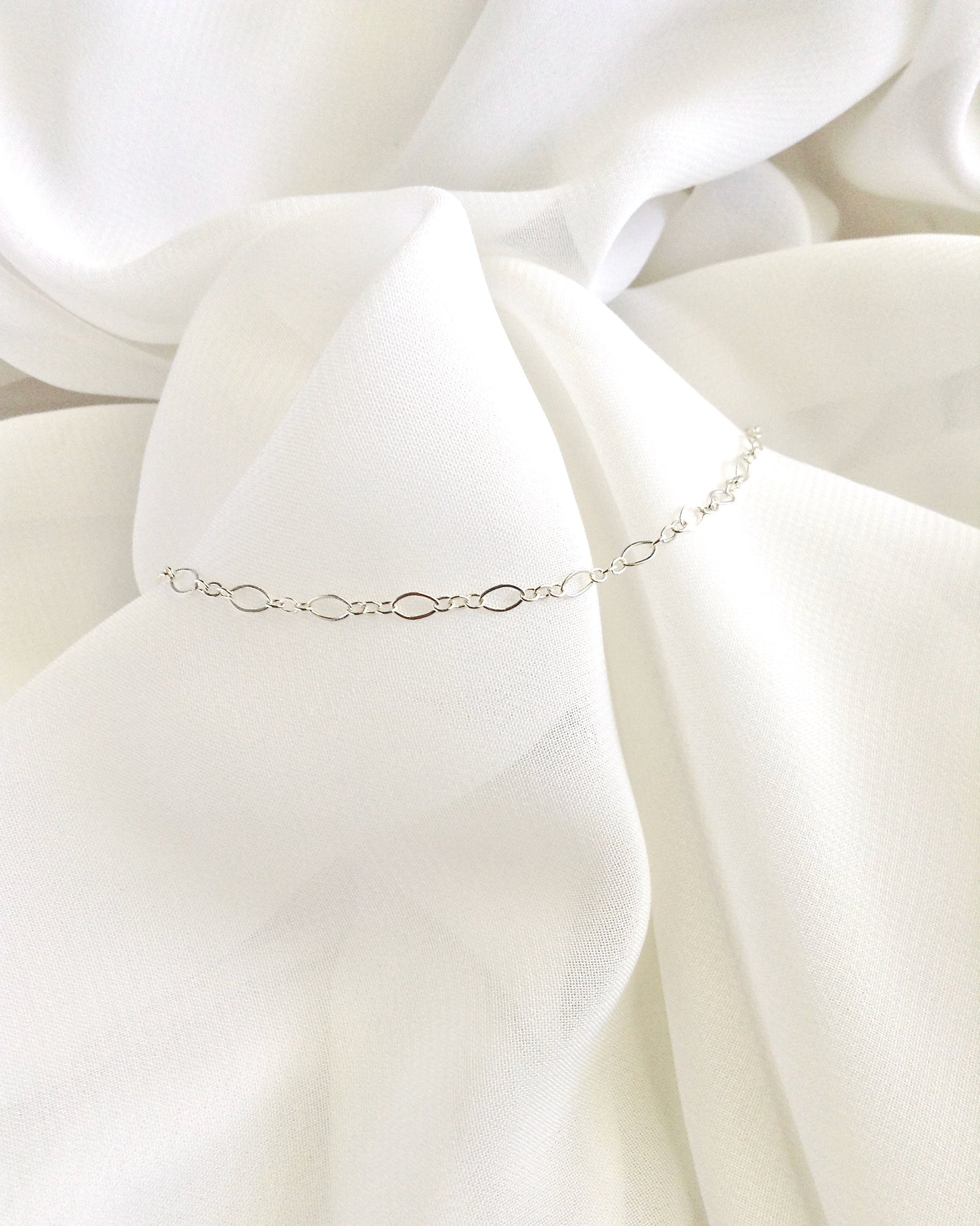 Delicate Chain Anklet | Elegant Anklet | Dainty Sterling Silver Anklet | IB Jewelry