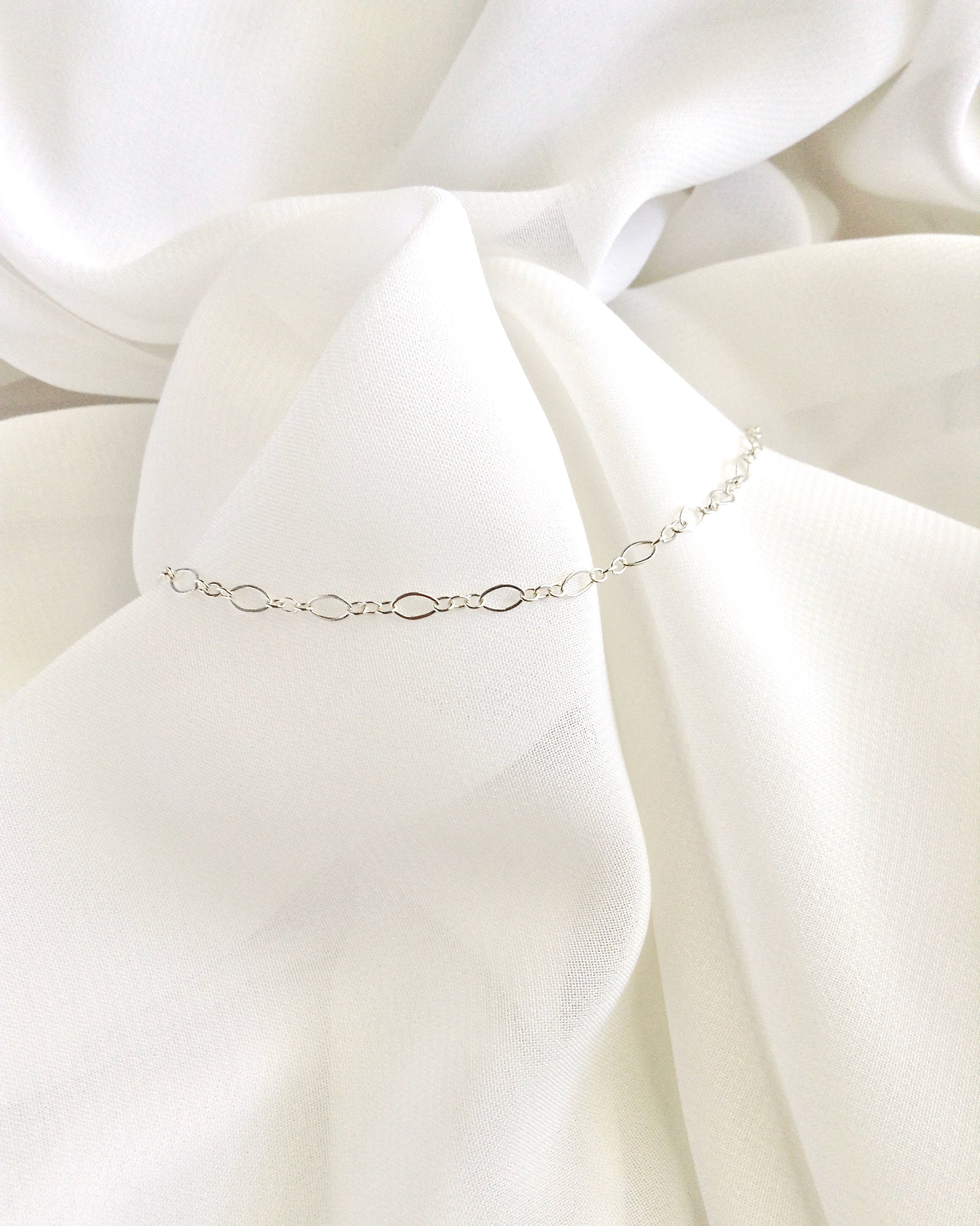 Delicate Chain Anklet | Elegant Anklet | Dainty Sterling Silver Anklet | IB Jewelry