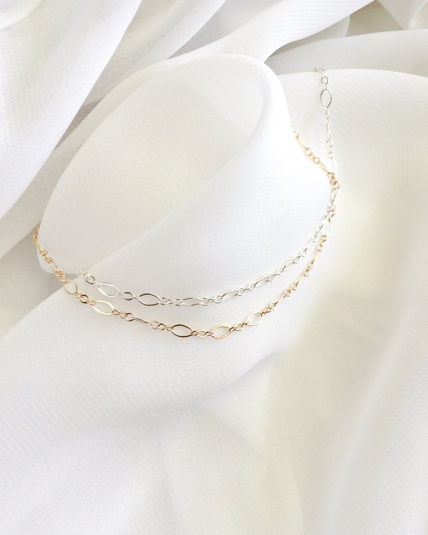 Dainty Anklet in Gold Filled or Sterling Silver | Simple Everyday Classy Anklet | IB Jewelry