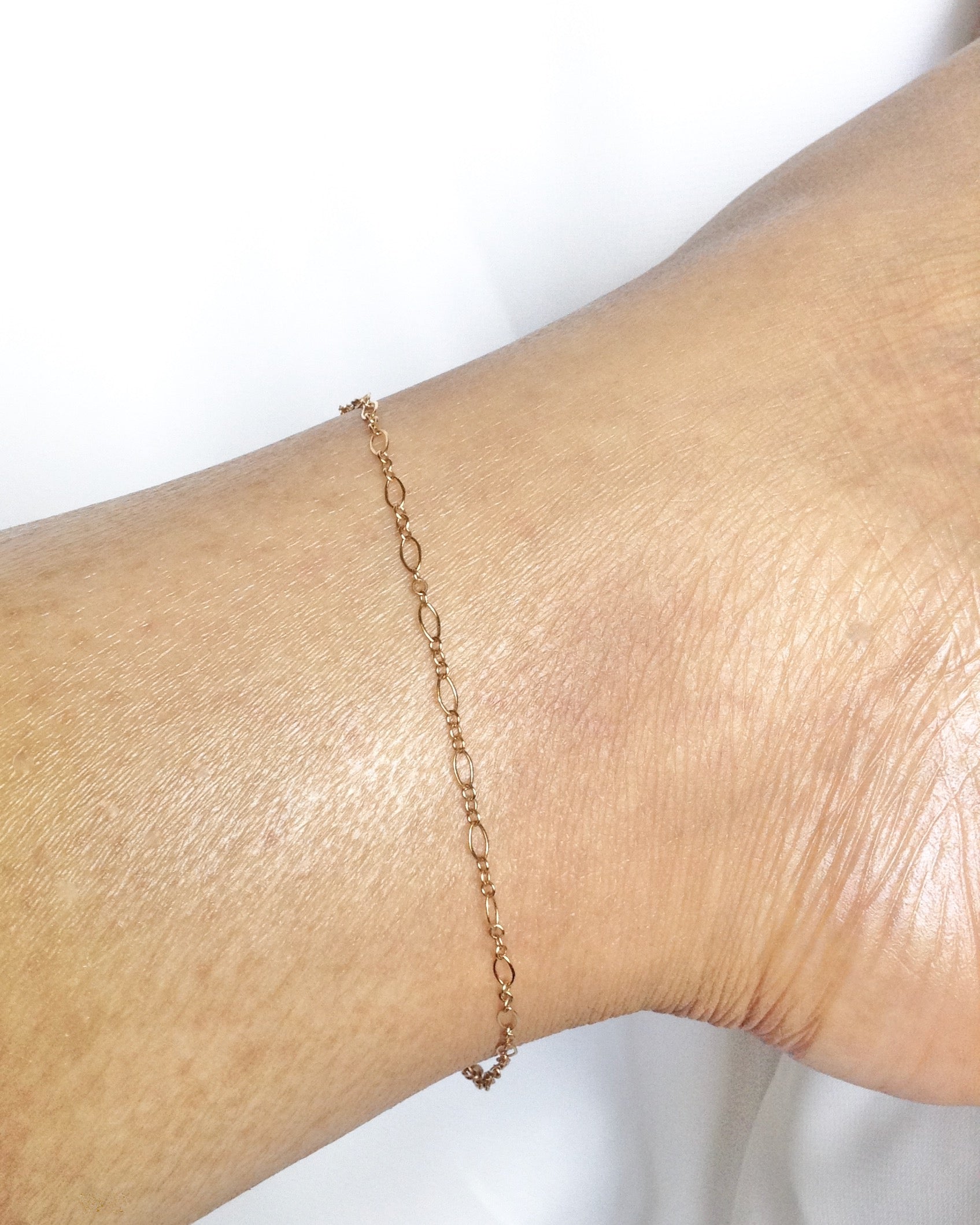 Gold Elegant Anklet | Dainty Gold Anklet | Minimalist Ankle Bracelet | IB Jewelry
